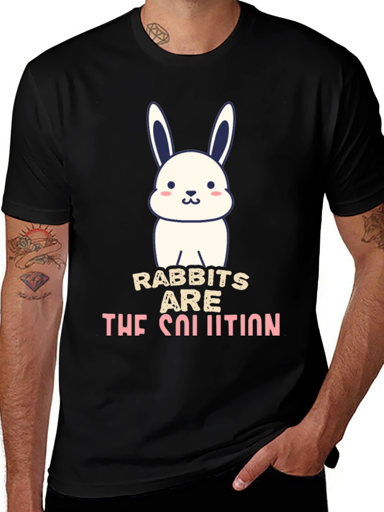 Variant 22 of Rabbits Are The Solution T-Shirt