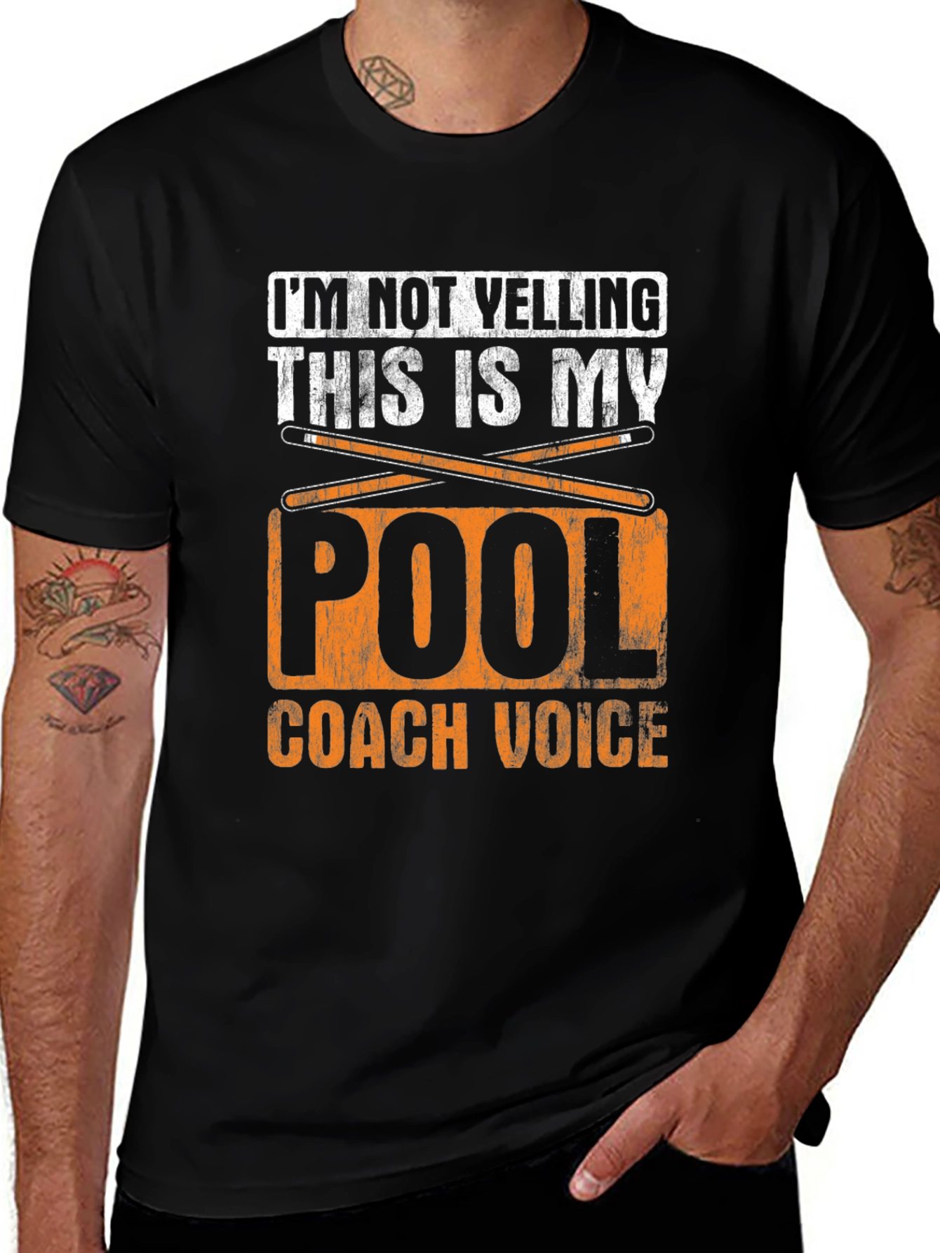 Variant 5 of Pool Coach Voice T-Shirt - Funny Billiards Tee