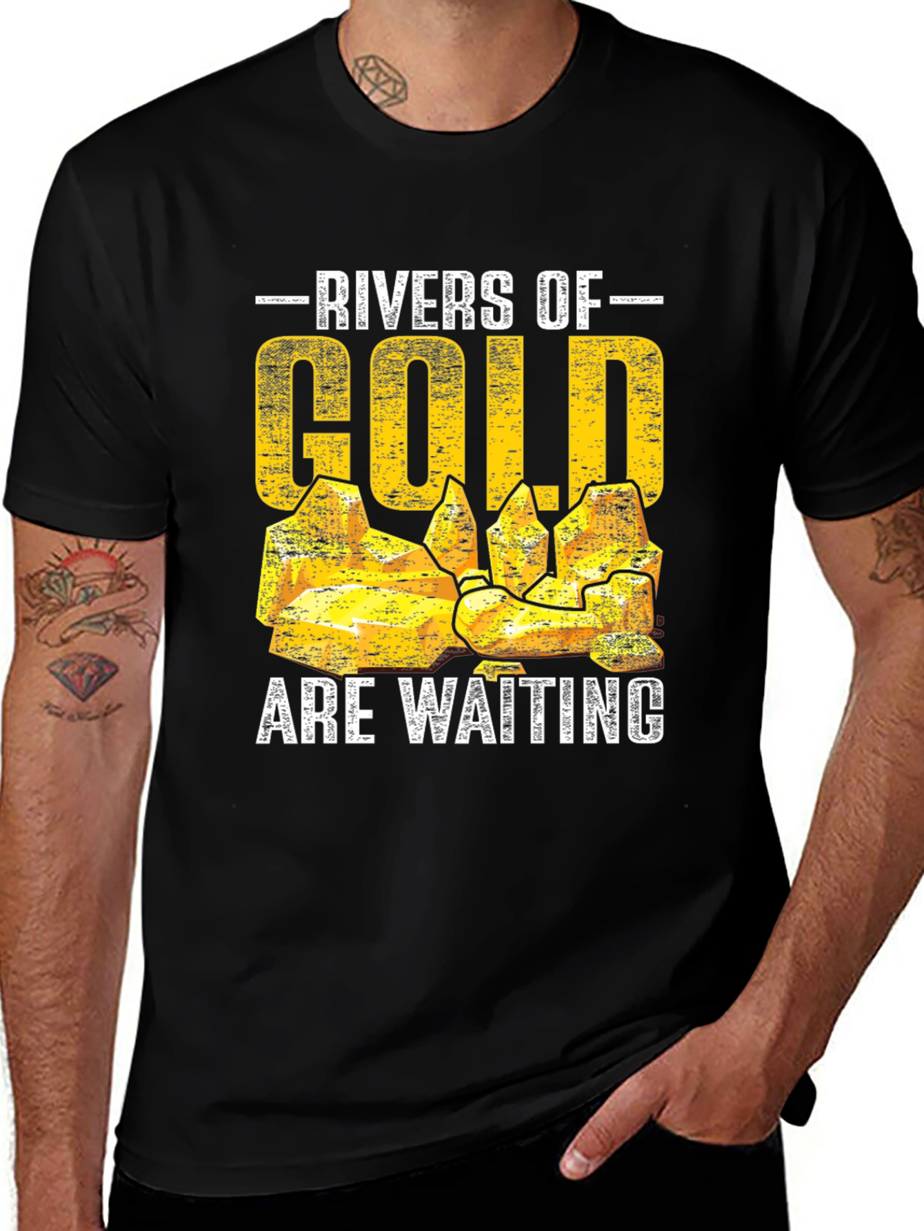 Variant 7 of Rivers of Gold Men's T-Shirt