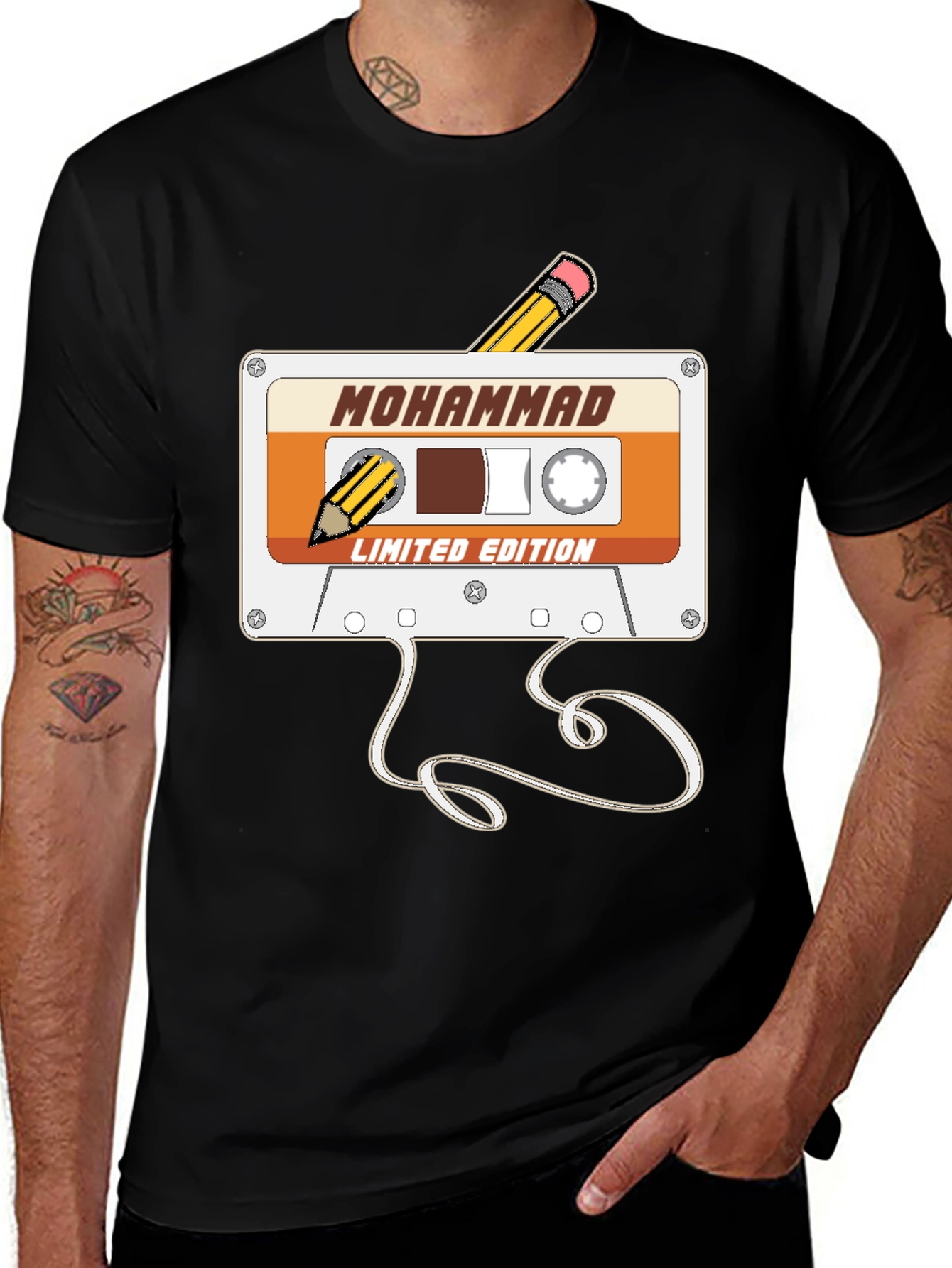 Variant 11 of Retro Mohammad Cassette Tape T-Shirt
