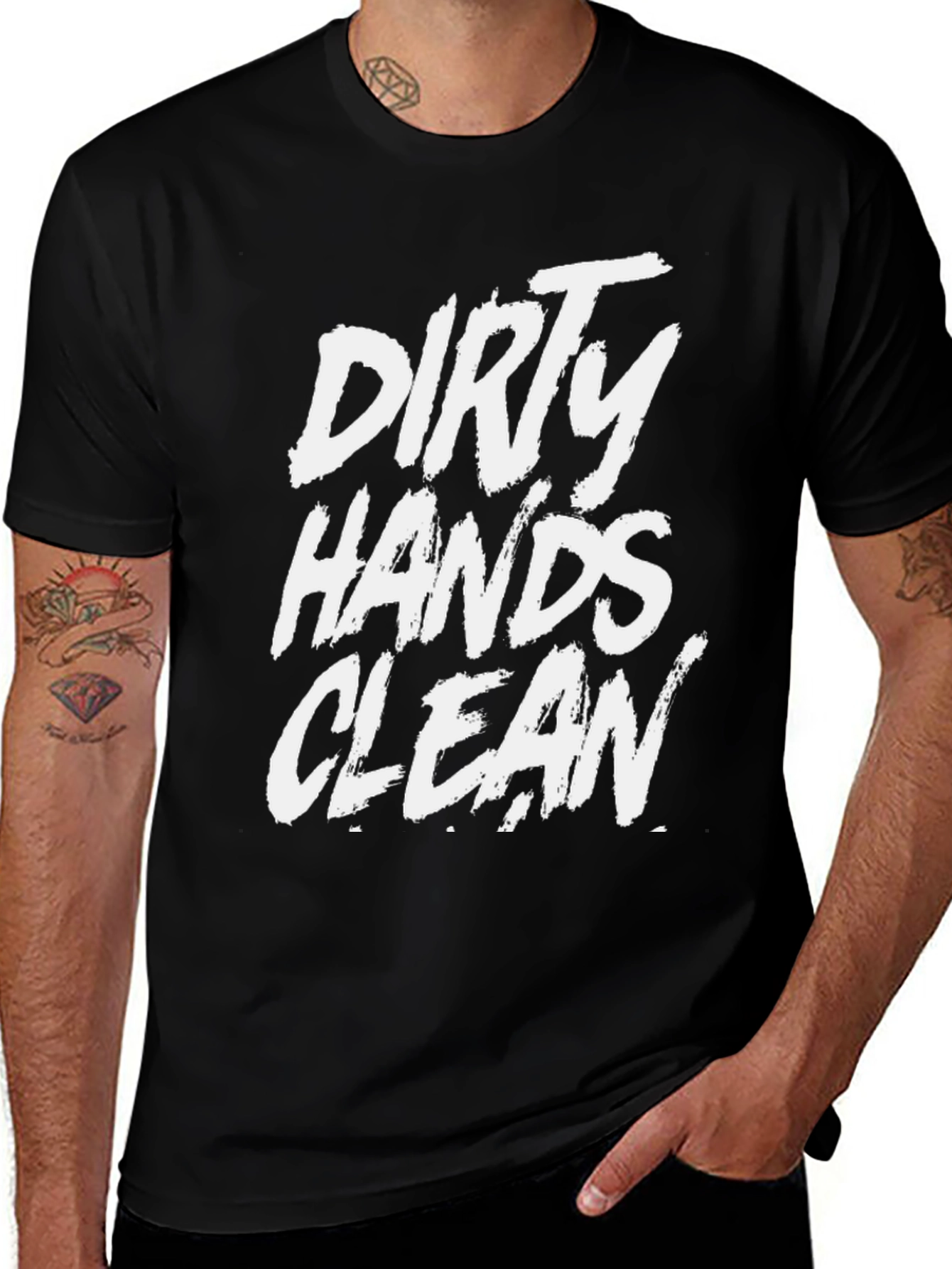 Variant 3 of Dirty Hands Clean Money Men's Graphic T-Shirt