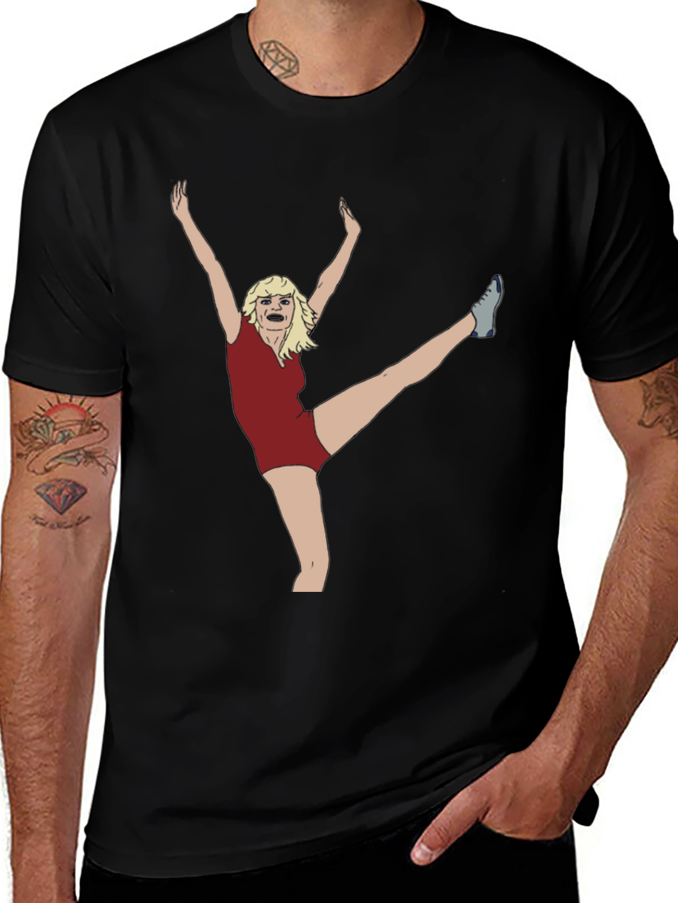 Variant 6 of Cartoon Woman Graphic Tee