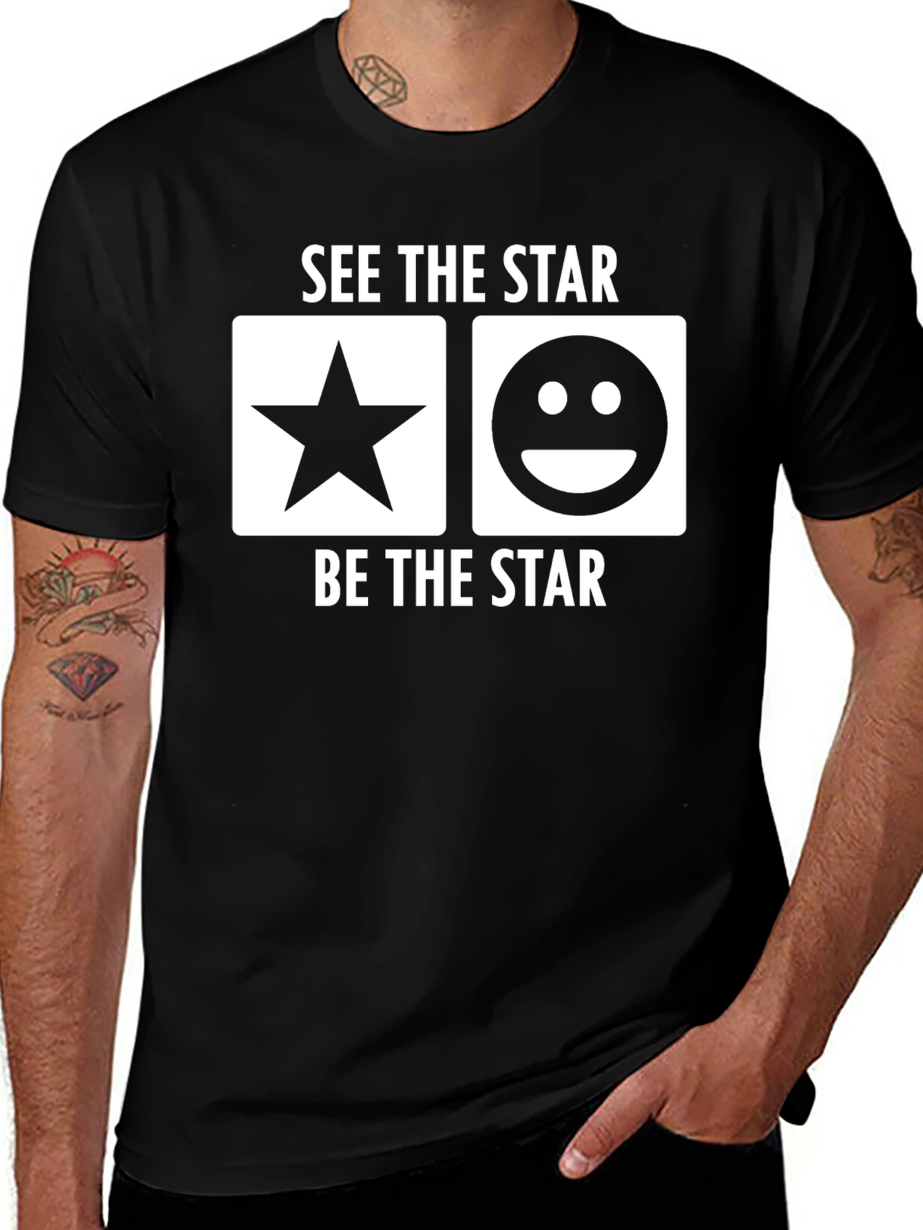 Variant 14 of See the Star Graphic Tee - Be the Star T-Shirt