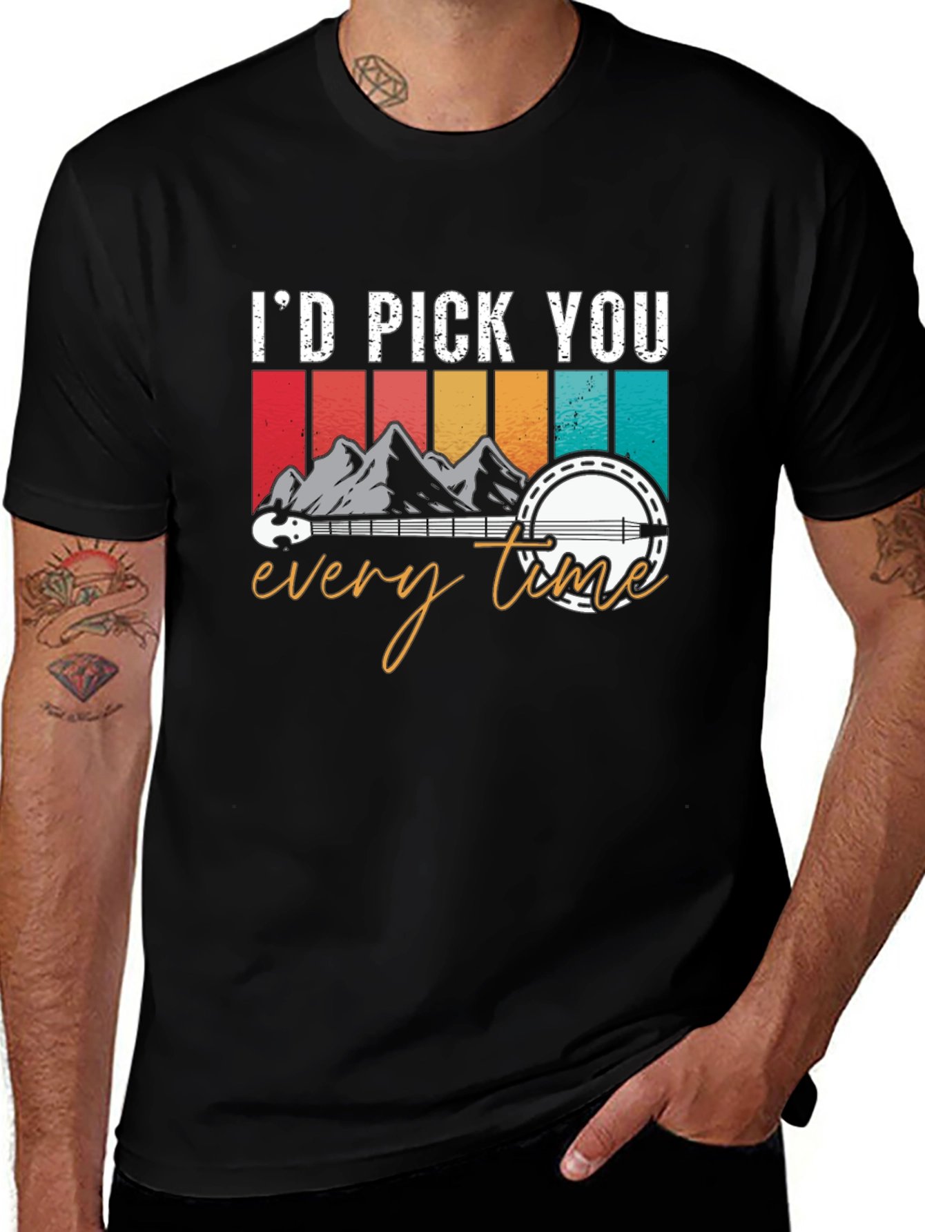 Variant 12 of I'd Pick You Banjo T-Shirt