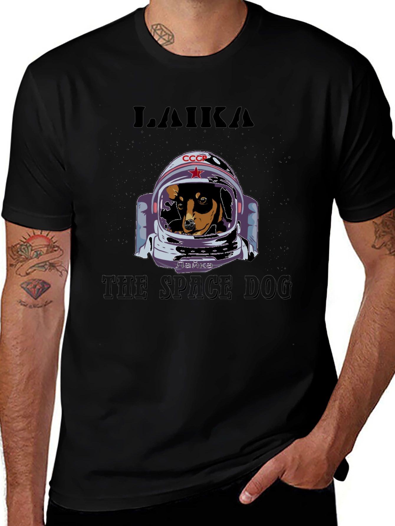 Variant 13 of Laika Space Dog Graphic Tee - Unisex