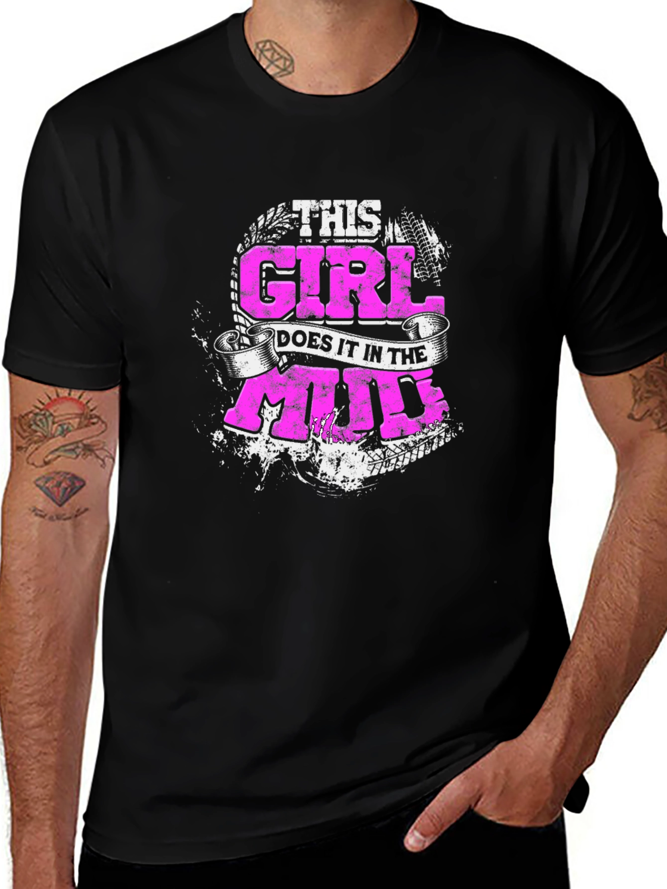 Variant 24 of This Girl Does It in The Mud T-Shirt