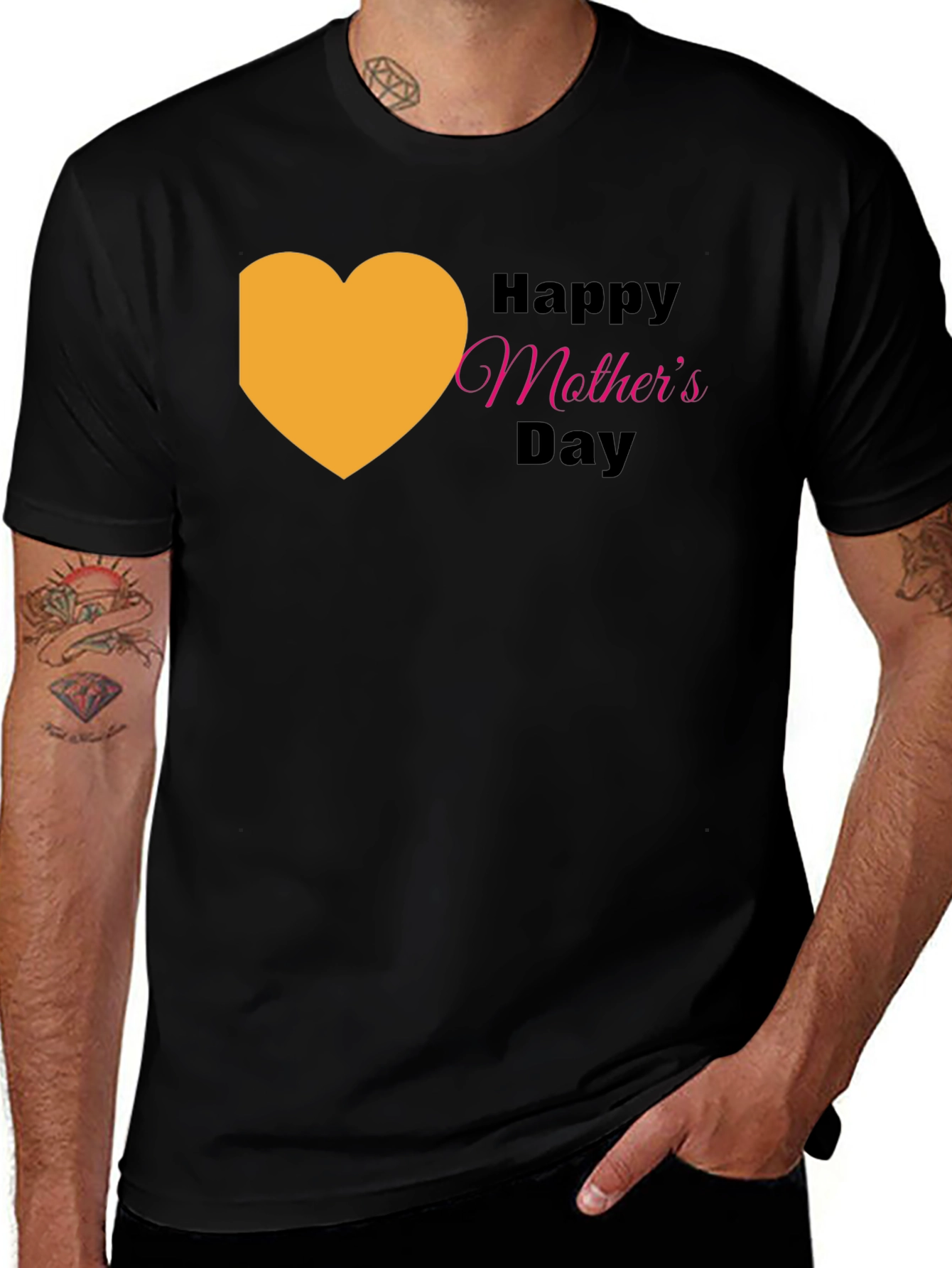 Happy Mother's Day Black T-Shirt