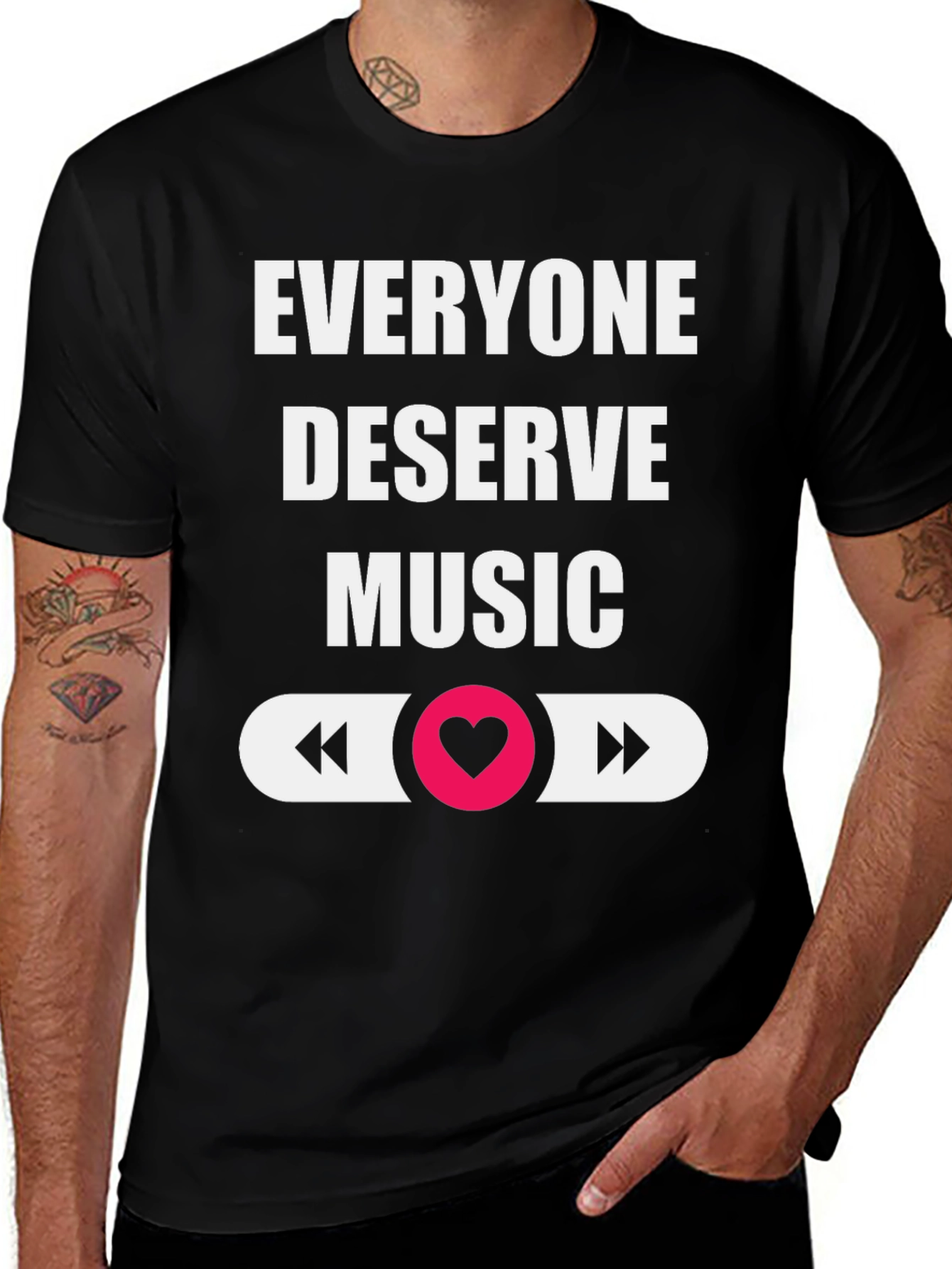 Variant 29 of Everyone Deserves Music Graphic Tee