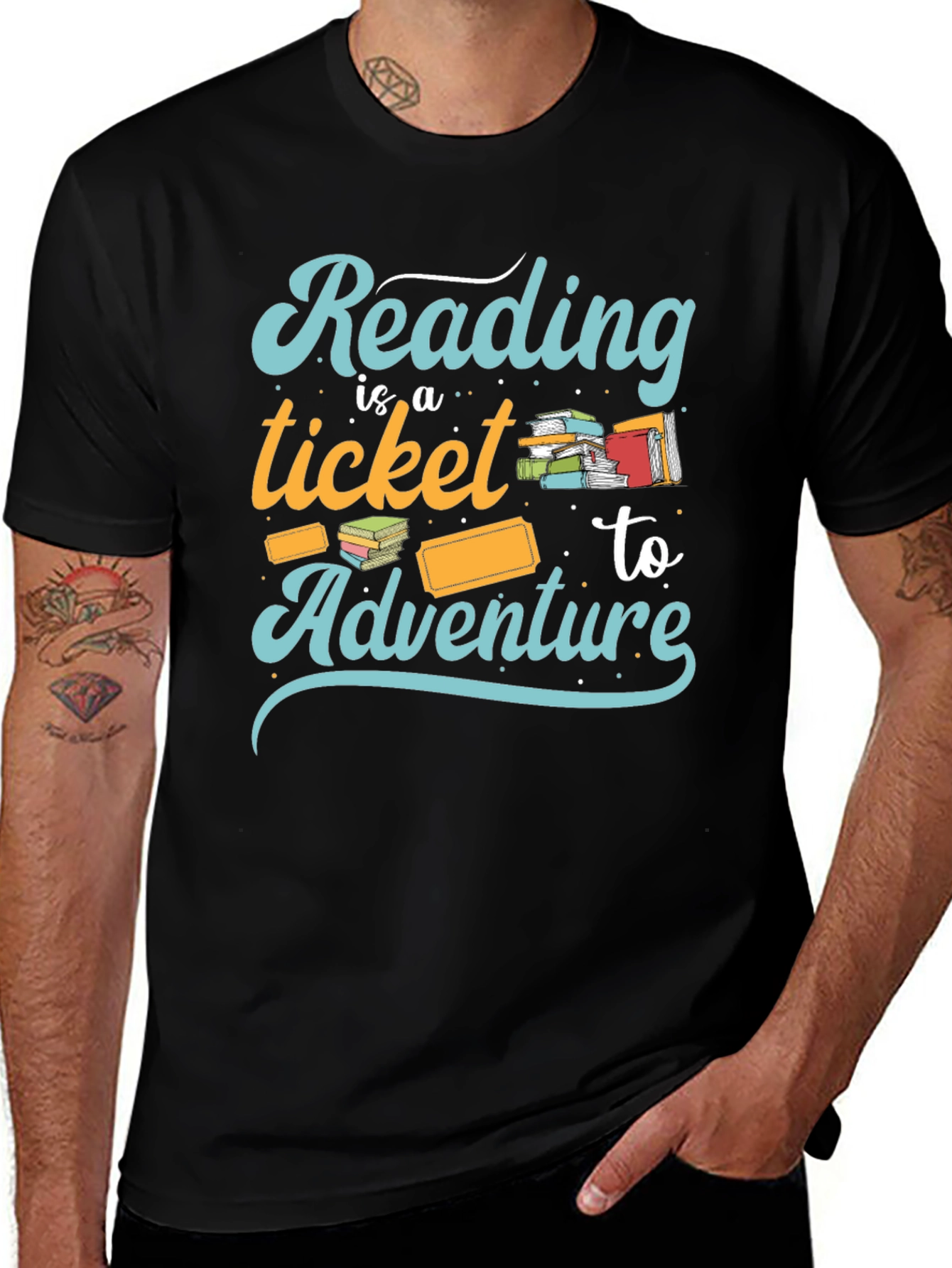 Variant 30 of Reading is a Ticket to Adventure T-Shirt