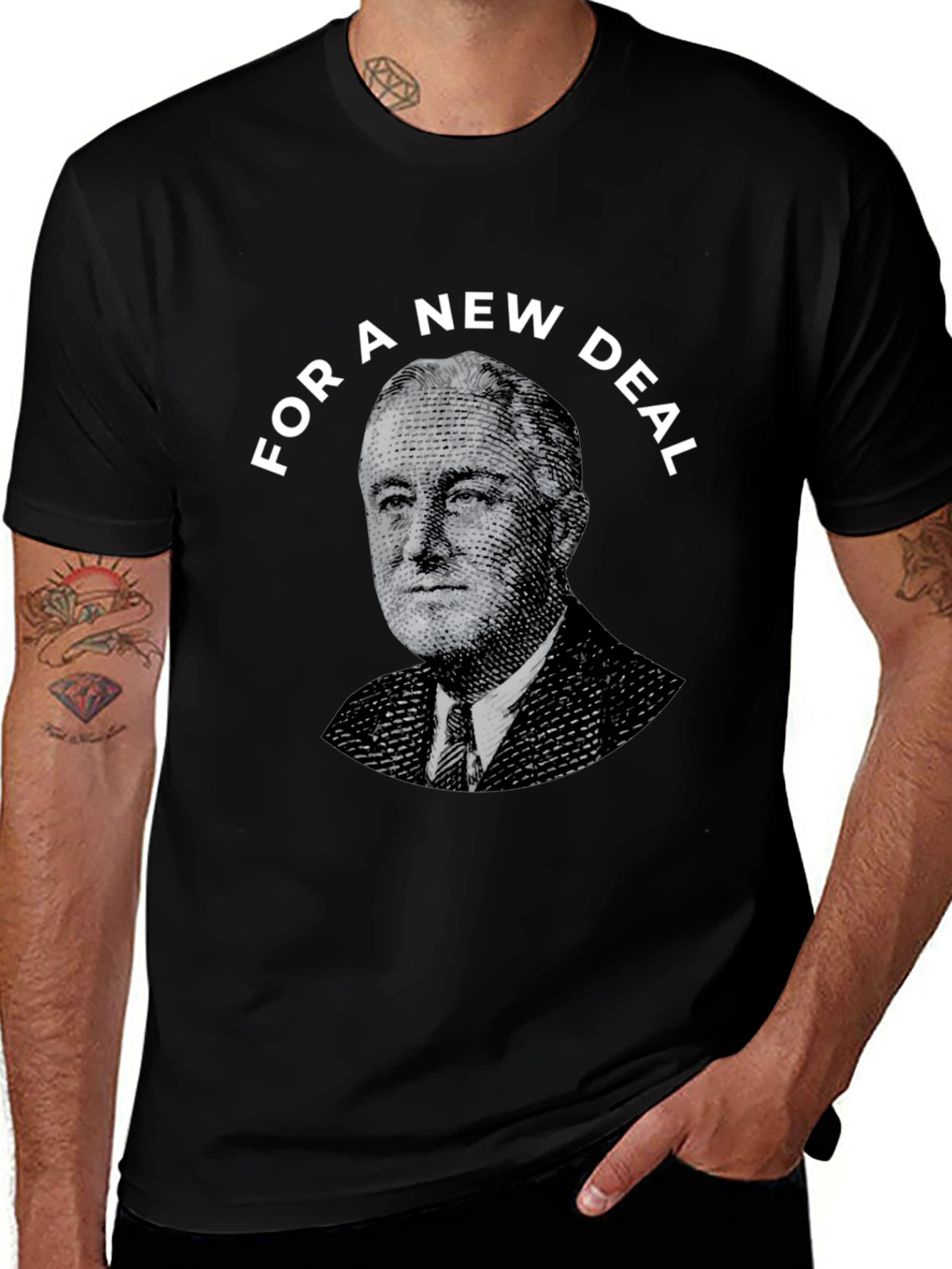 FDR New Deal Graphic Tee - Political Statement