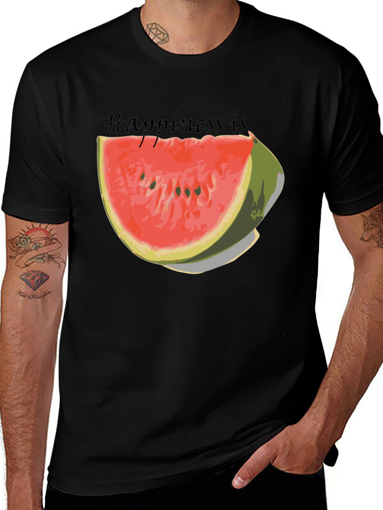 Variant 23 of Happiness Watermelon Graphic Tee