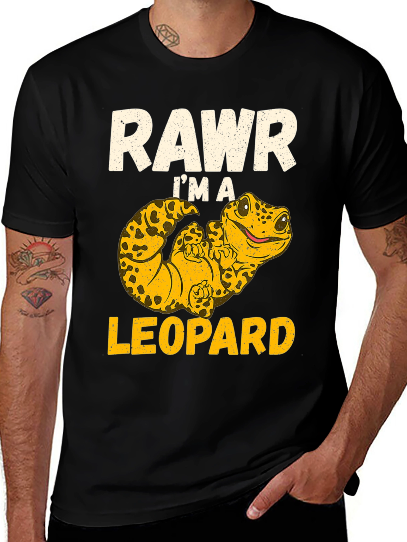 Variant 7 of Rawr I'm a Leopard Funny T-Shirt