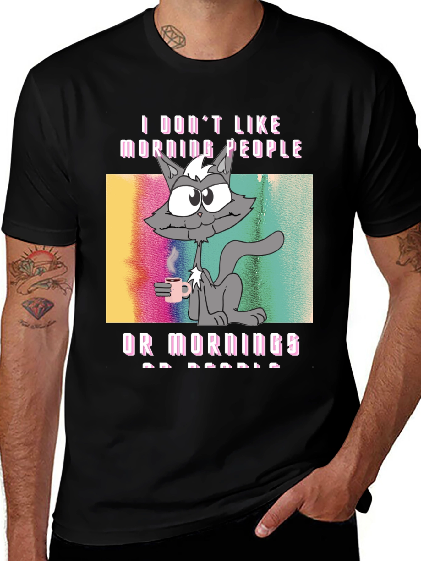Variant 3 of I Don't Like Mornings Graphic Tee