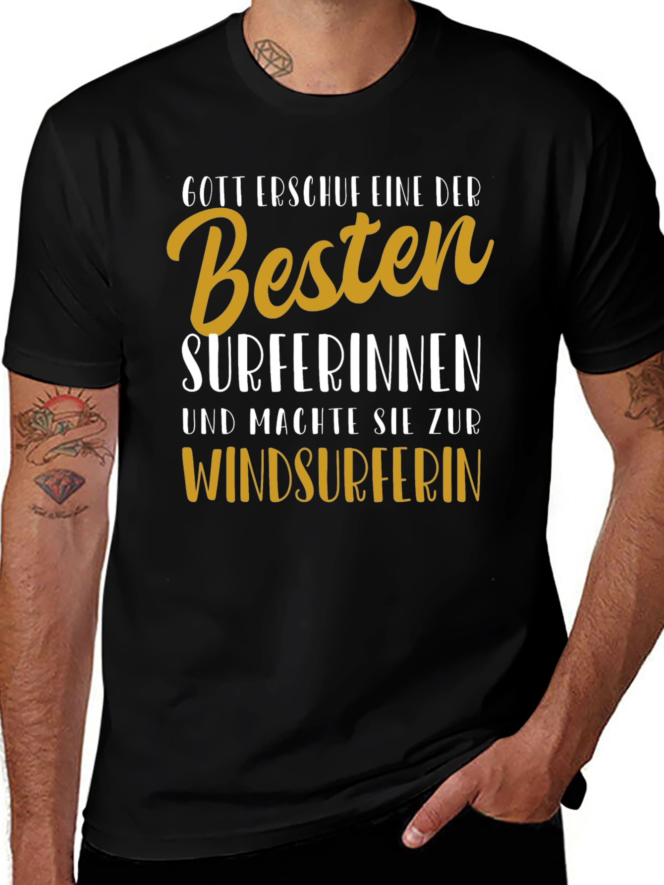Variant 2 of Funny Windsurfer T-Shirt - Surferinnen Design
