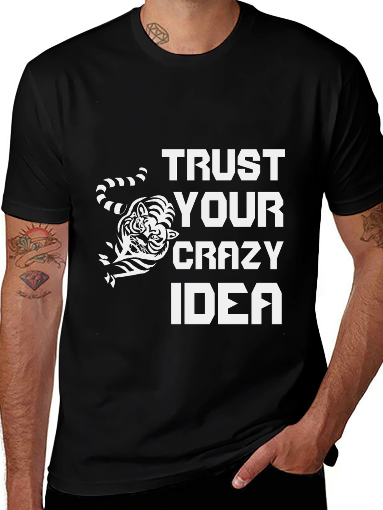 Variant 30 of Trust Your Crazy Idea Graphic Tee