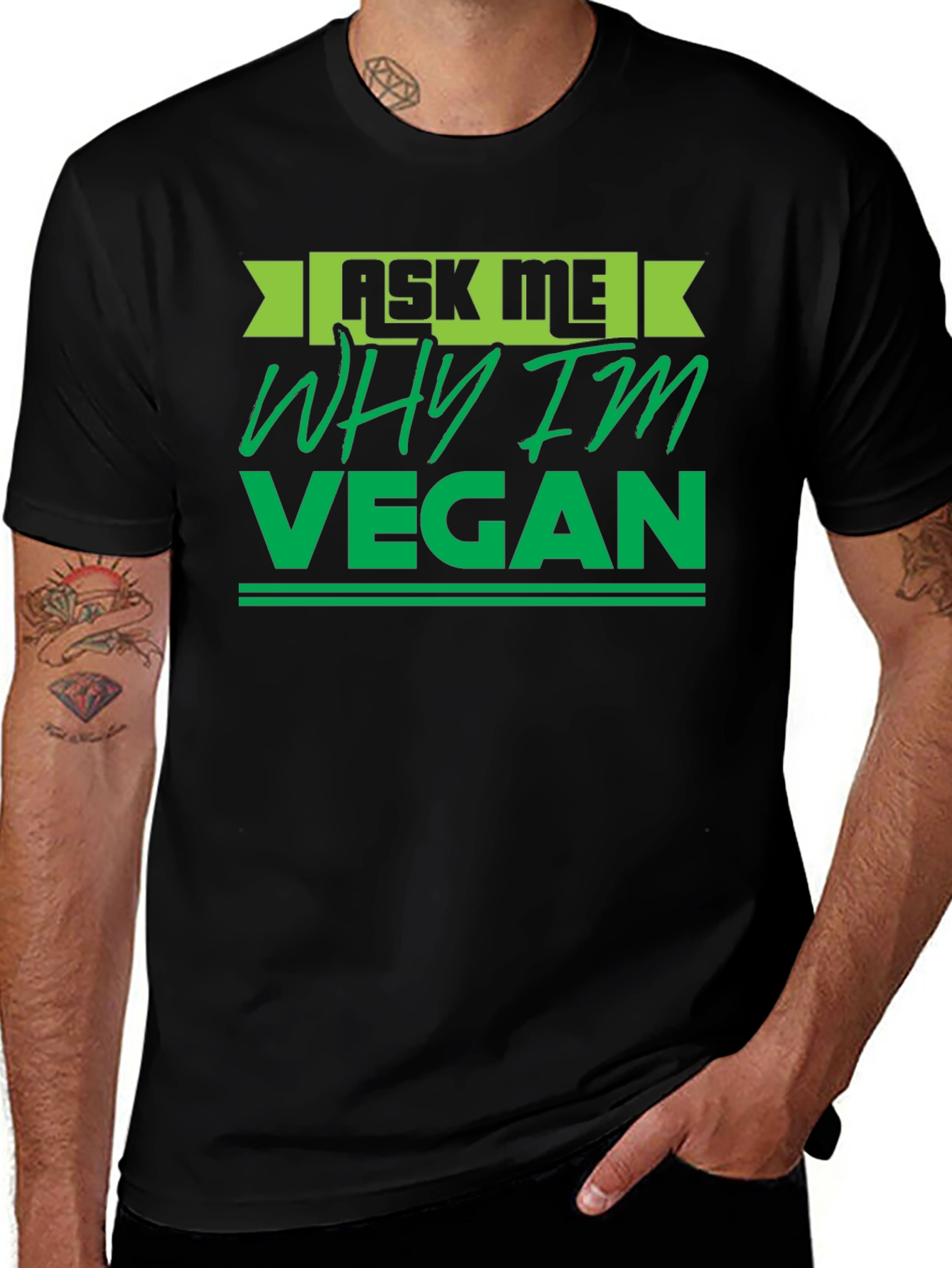 Variant 5 of Ask Me Why I'm Vegan T-Shirt