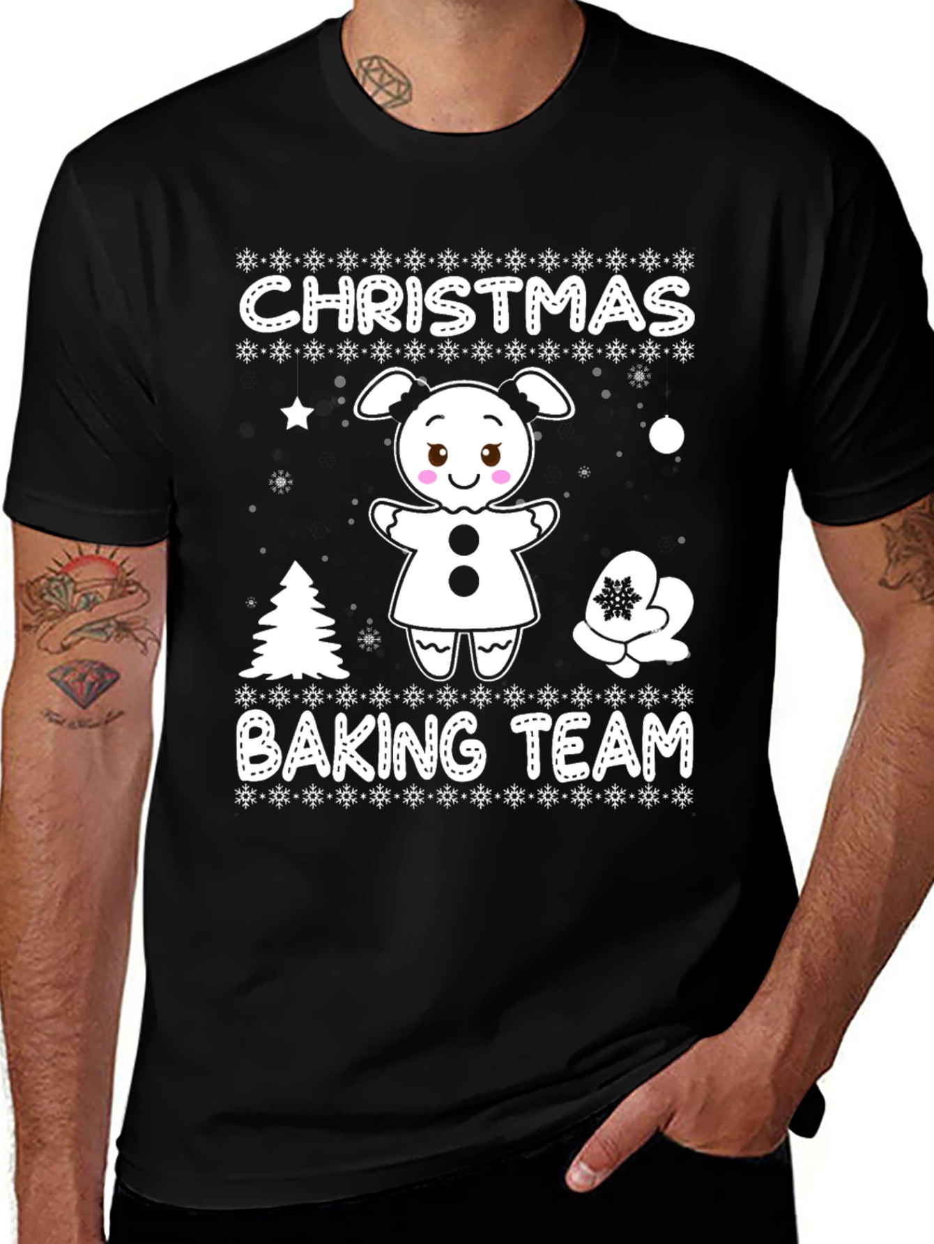 Christmas Baking Team Graphic T-Shirt