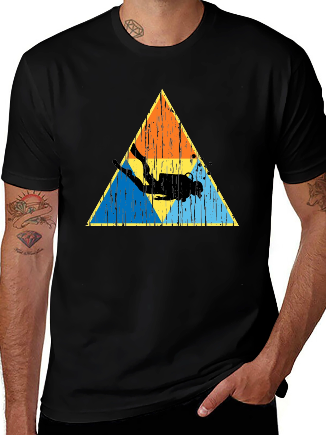 Variant 18 of Diver Triangle Graphic T-Shirt