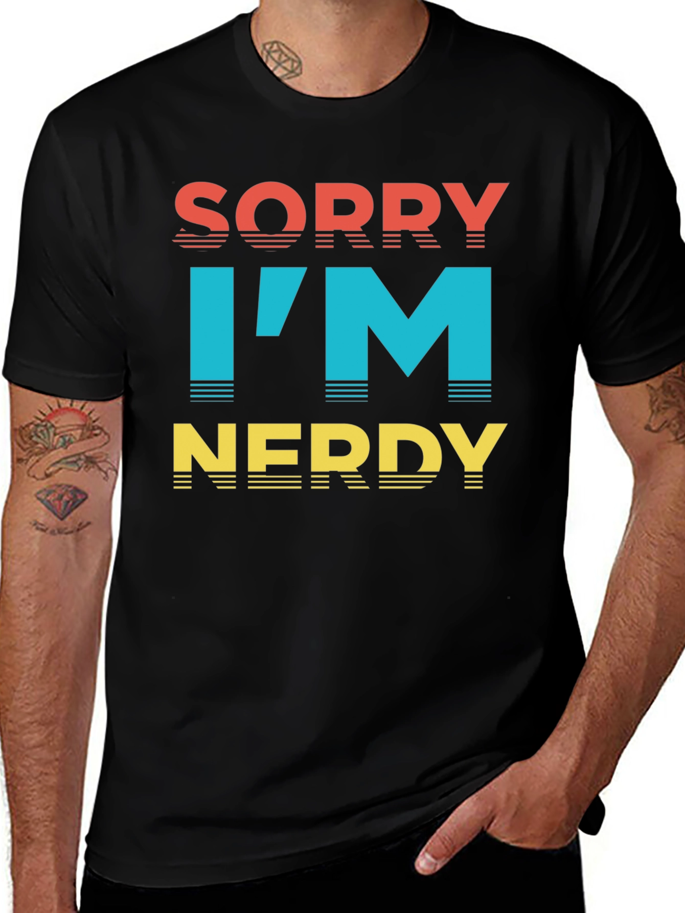 Variant 11 of Sorry I'm Nerdy Graphic T-Shirt