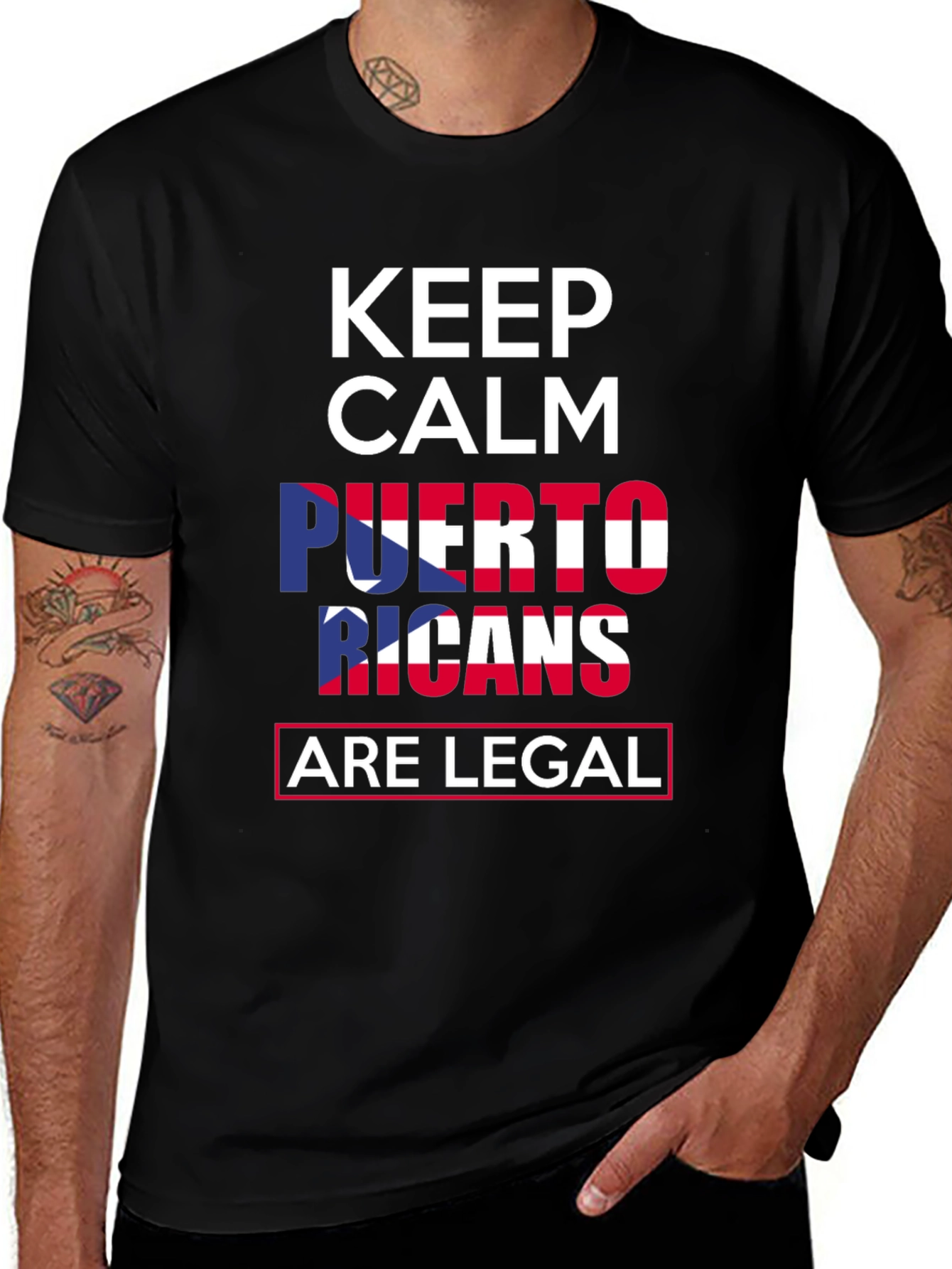 Keep Calm Puerto Ricans are Legal T-Shirt