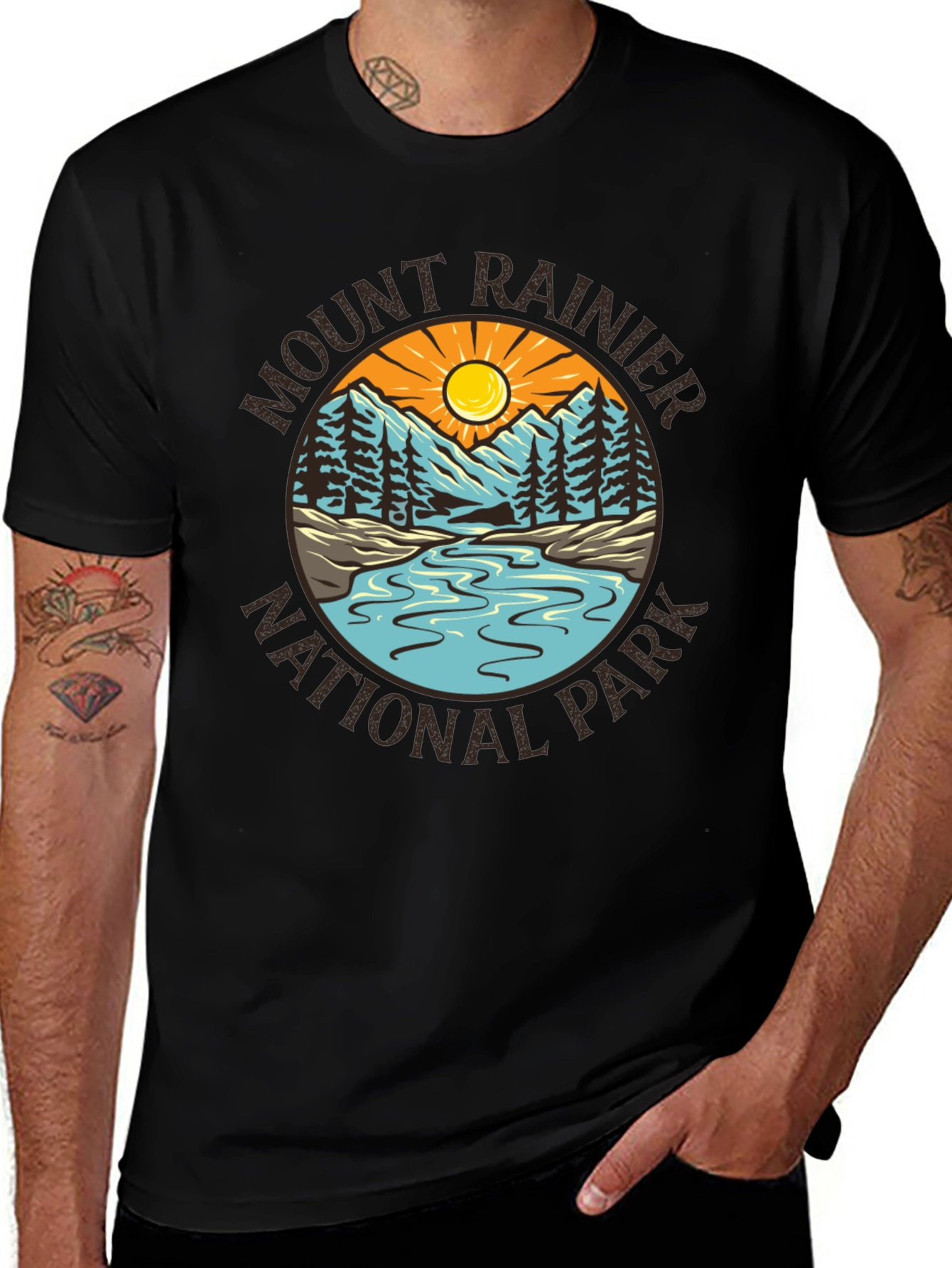 Variant 8 of Mount Rainier National Park Graphic Tee