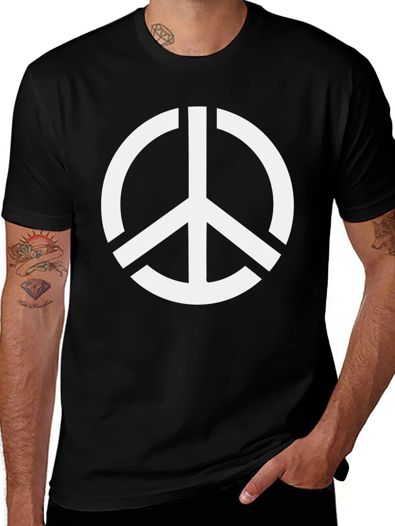 Variant 7 of Peace Sign Graphic Tee - Classic Unisex T-Shirt