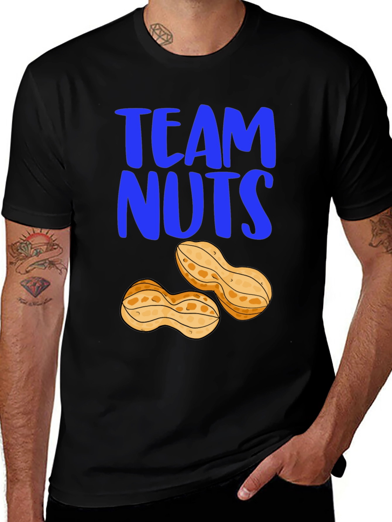 Variant 21 of Team Nuts Graphic T-Shirt - Funny Peanut Tee