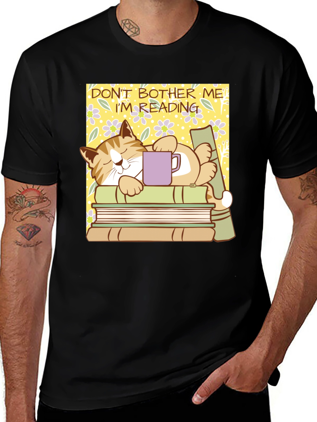 Variant 26 of Don't Bother Me I'm Reading Cat T-Shirt