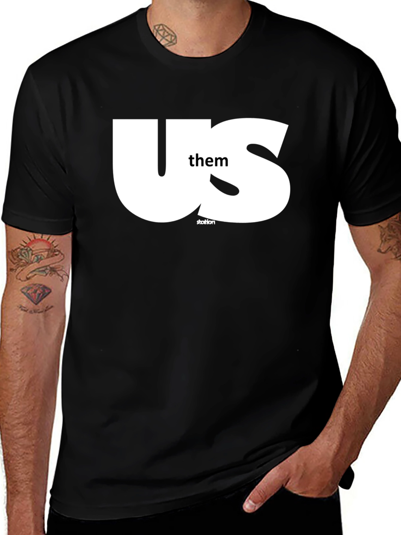 Variant 30 of Us Them Graphic Tee - Black T-Shirt