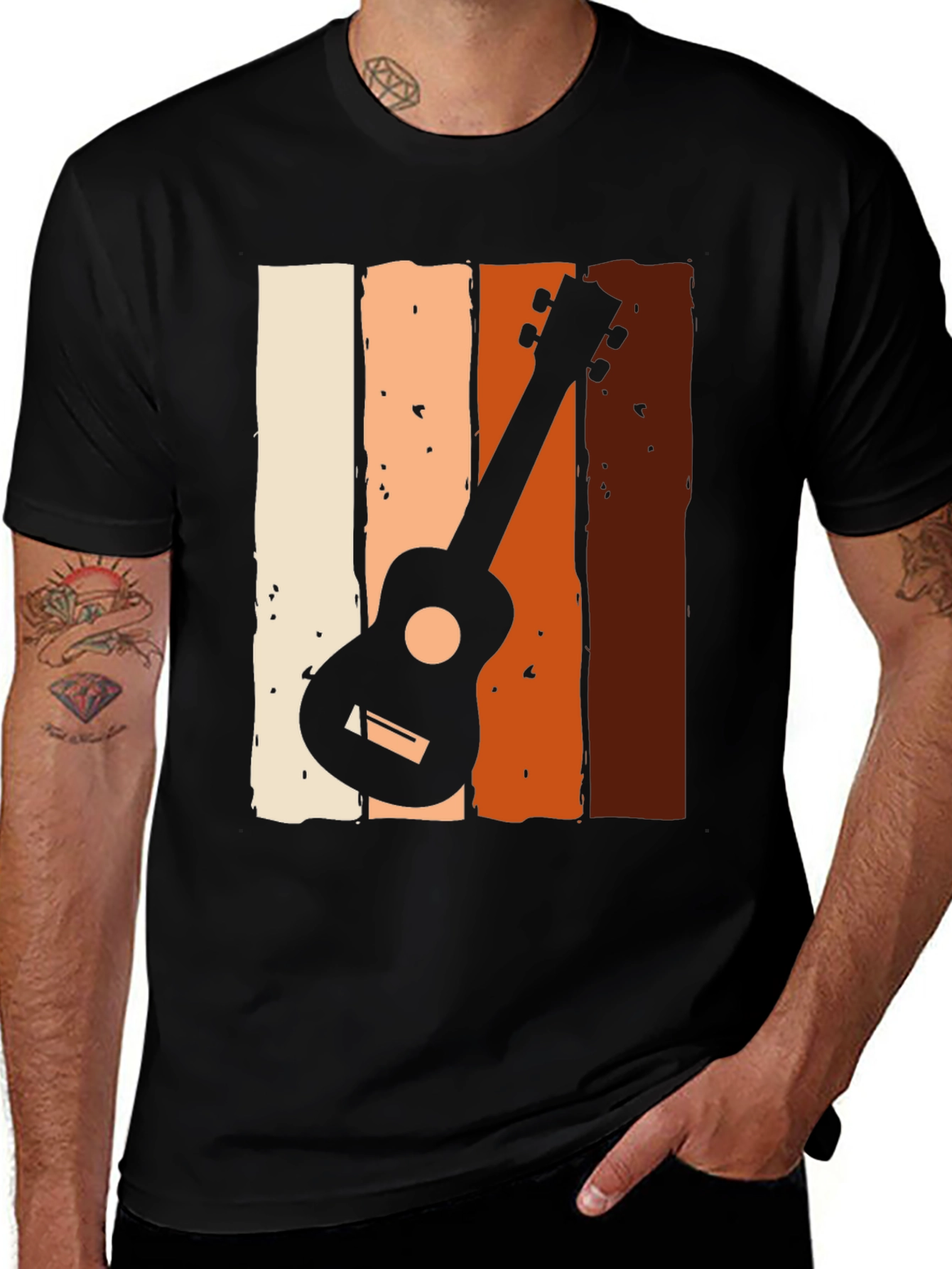 Variant 6 of Retro Ukulele Graphic Tee - Music Lover T-Shirt