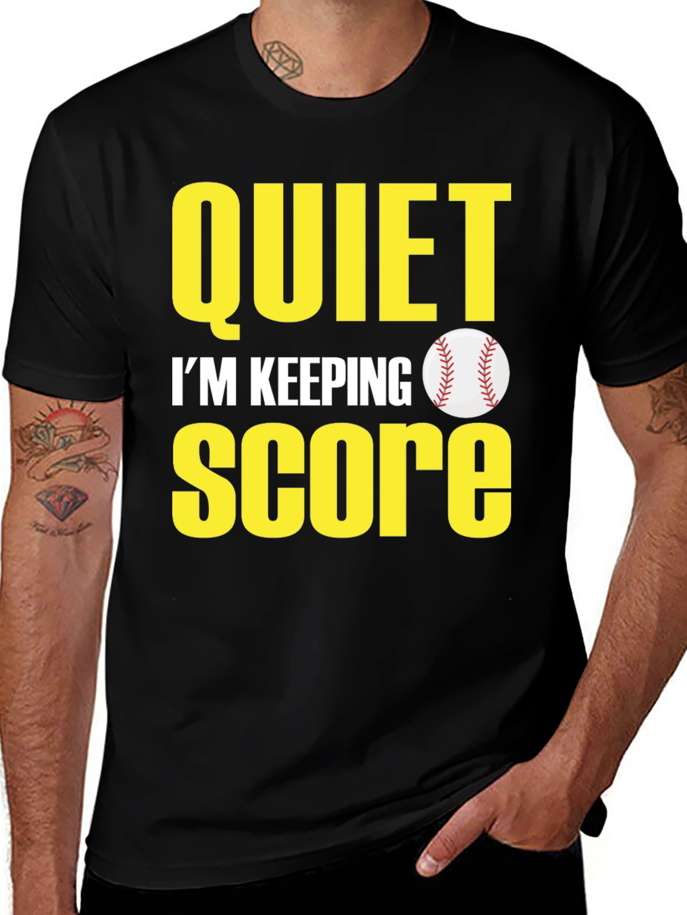 Variant 27 of Quiet I'm Keeping Score T-Shirt