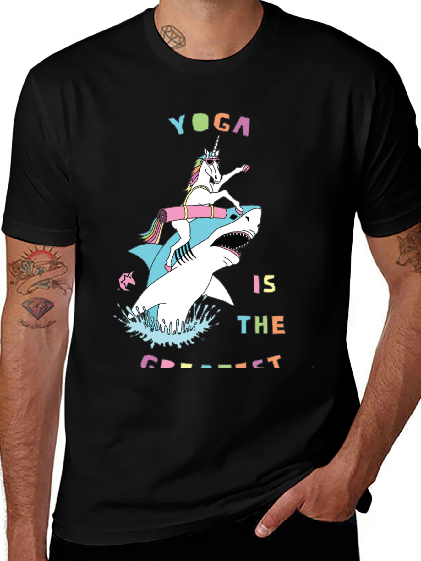 Variant 16 of Yoga Shark Unicorn T-Shirt - Greatest Tee