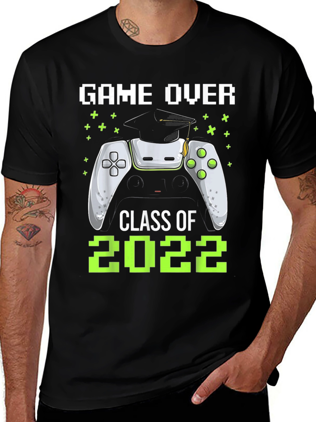 Variant 23 of Game Over Class of 2022 Graduation T-Shirt