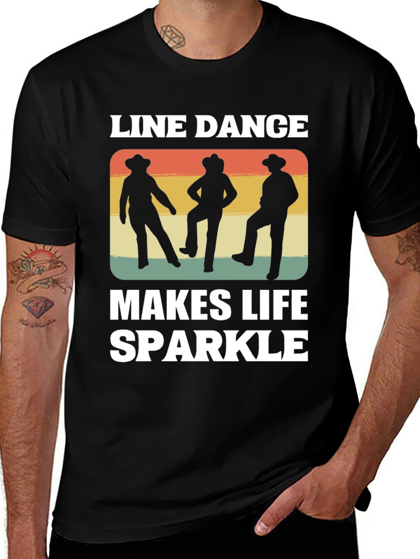 Variant 18 of Line Dance Makes Life Sparkle T-Shirt