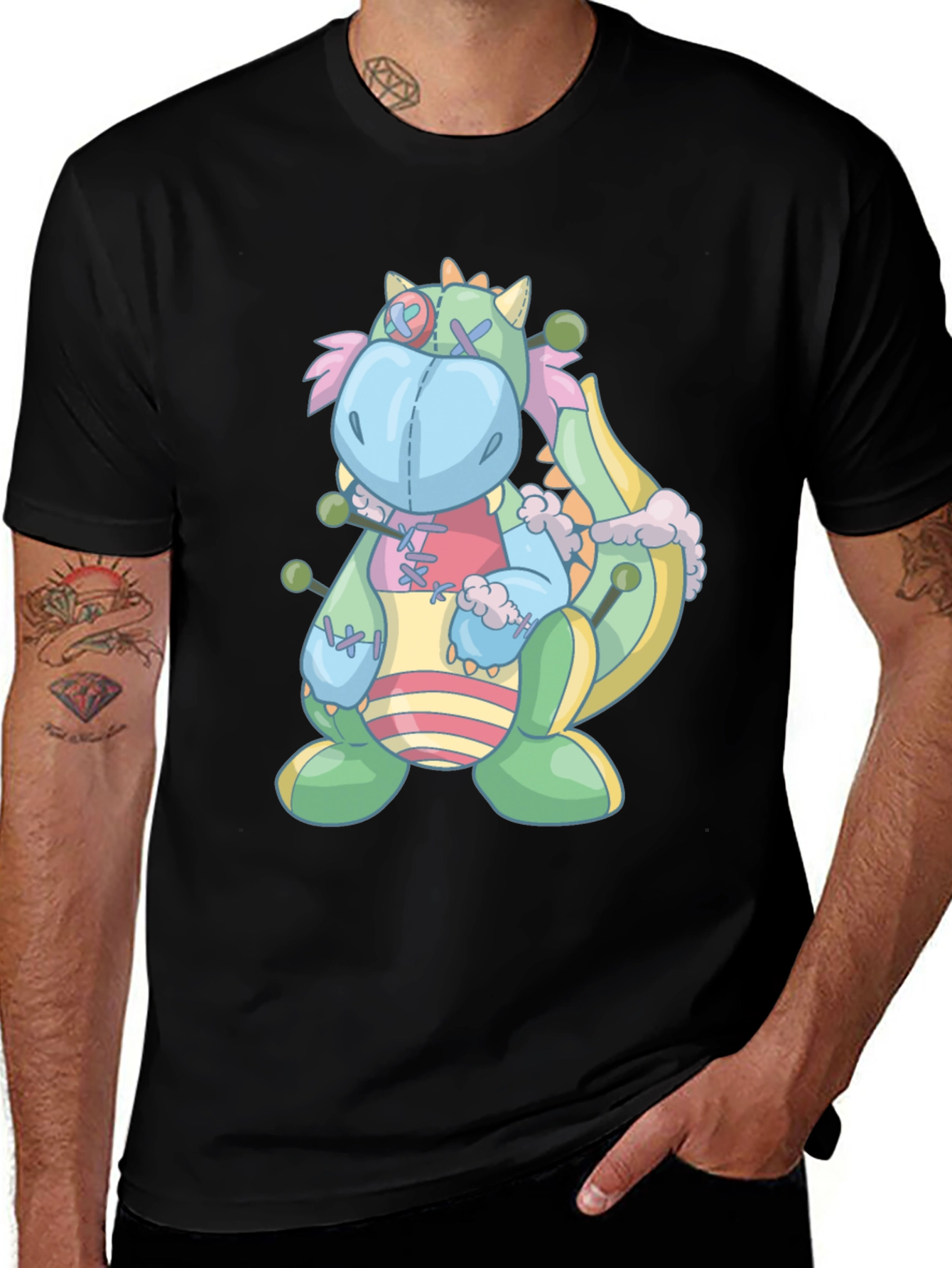 Variant 19 of Whimsical Stuffed Dragon Graphic Tee