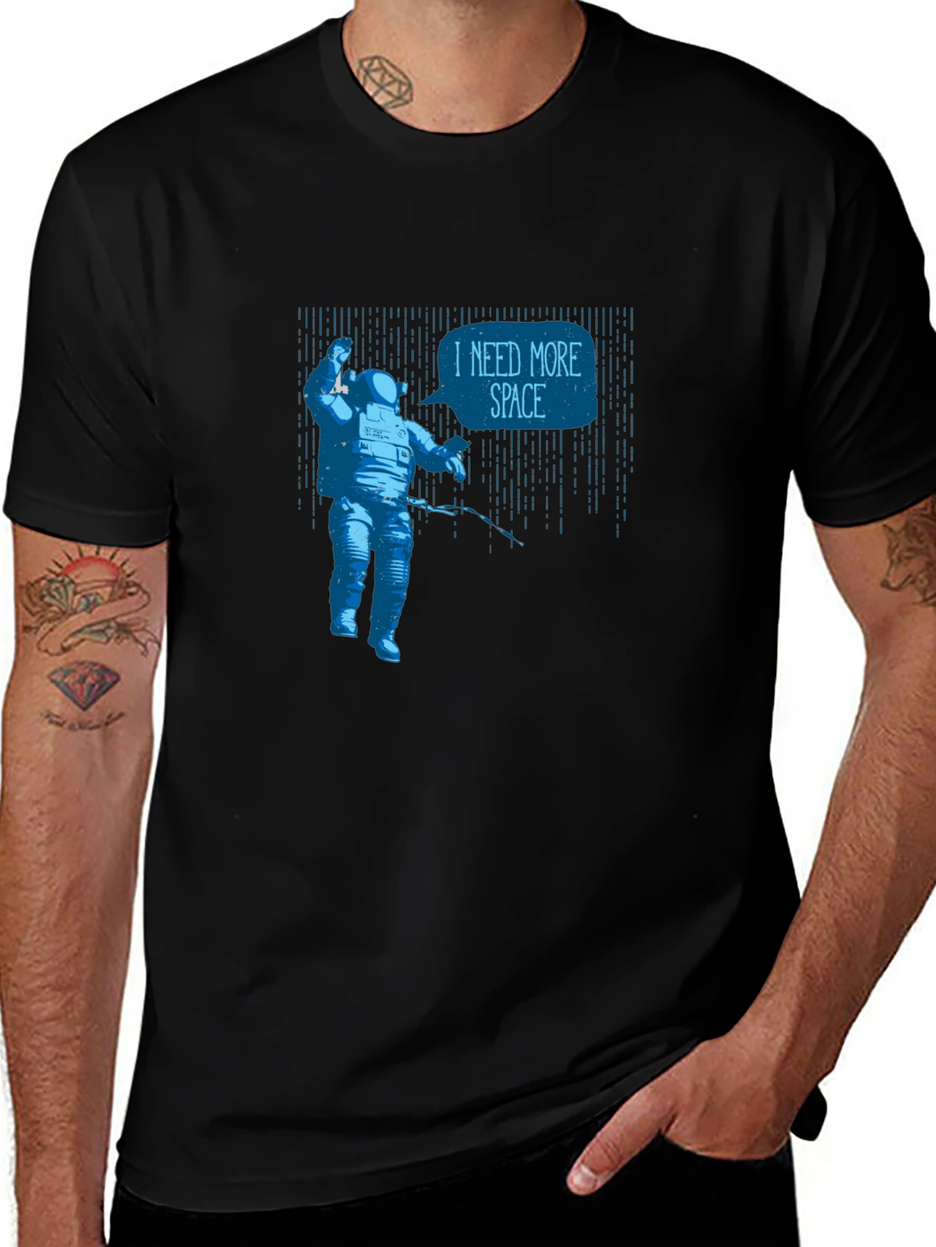 Variant 17 of I Need More Space Graphic Tee - Astronaut T-Shirt