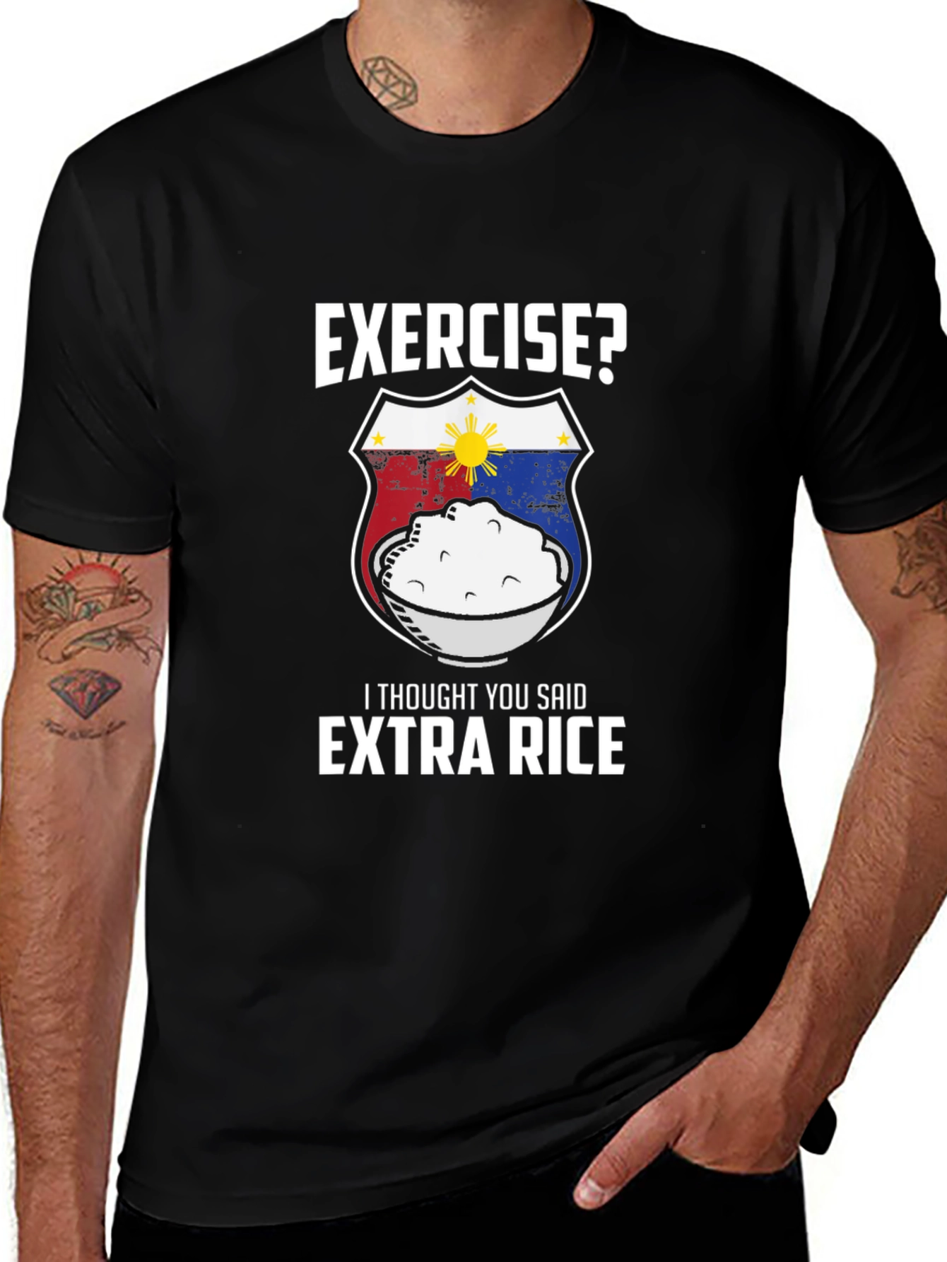 Exercise? Extra Rice T-Shirt