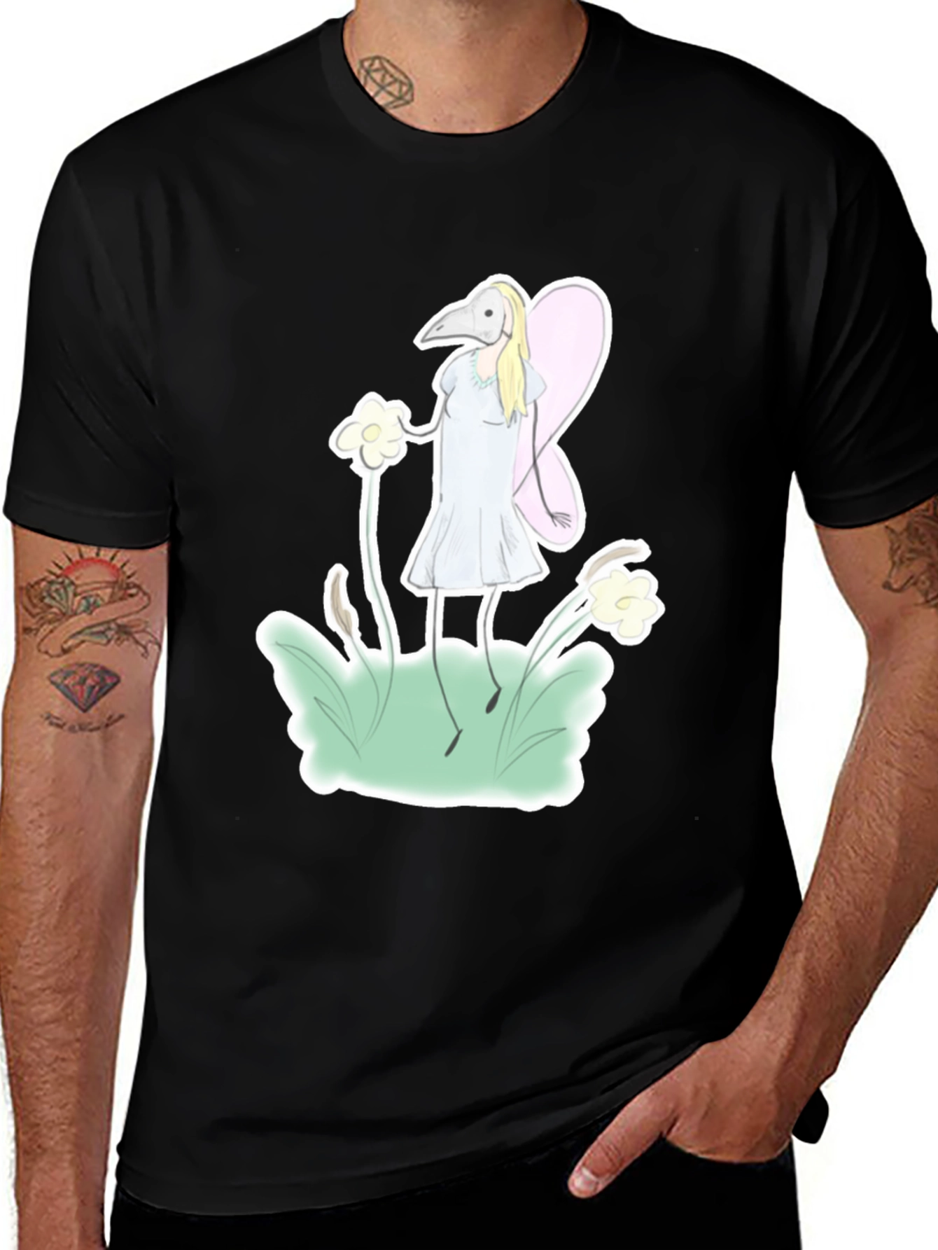 Variant 22 of Whimsical Plague Doctor Fairy Graphic T-Shirt