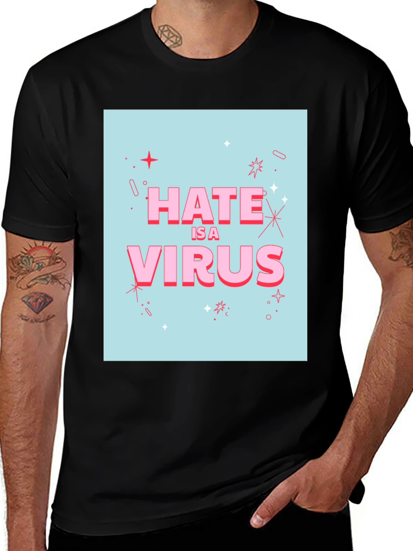 Hate Is A Virus Graphic Tee