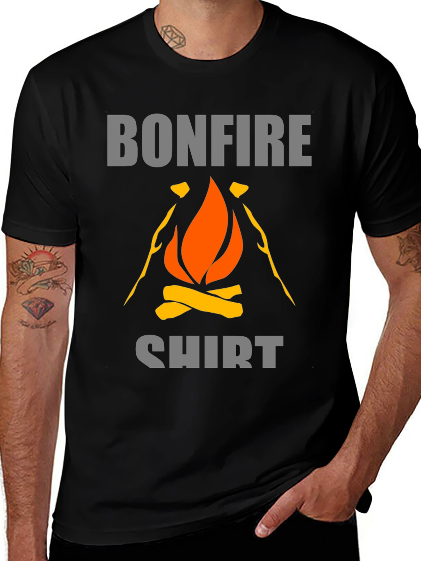 Variant 6 of Bonfire Shirt - Cool Campfire Graphic Tee