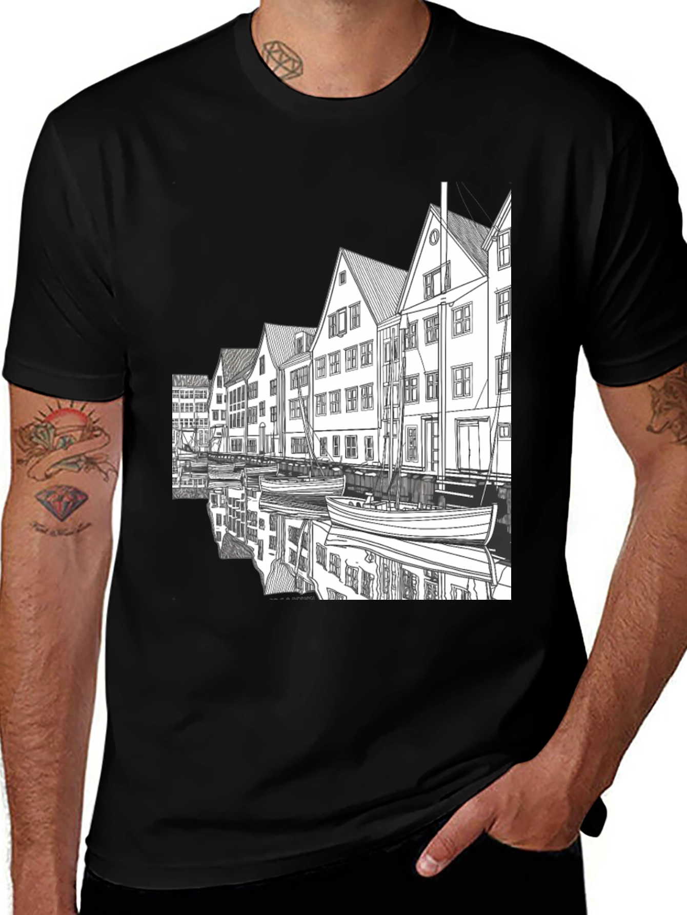 Variant 13 of Architectural Drawing Tee