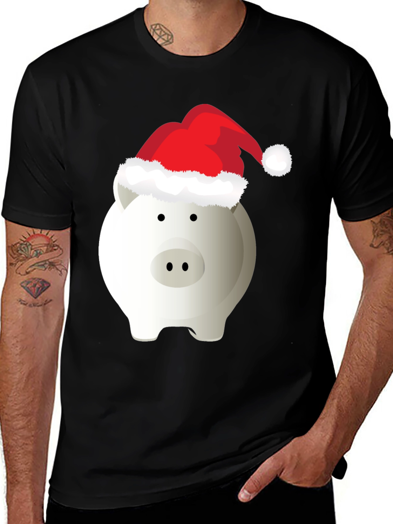 Holiday Piggy Bank T-Shirt - Christmas Savings Tee