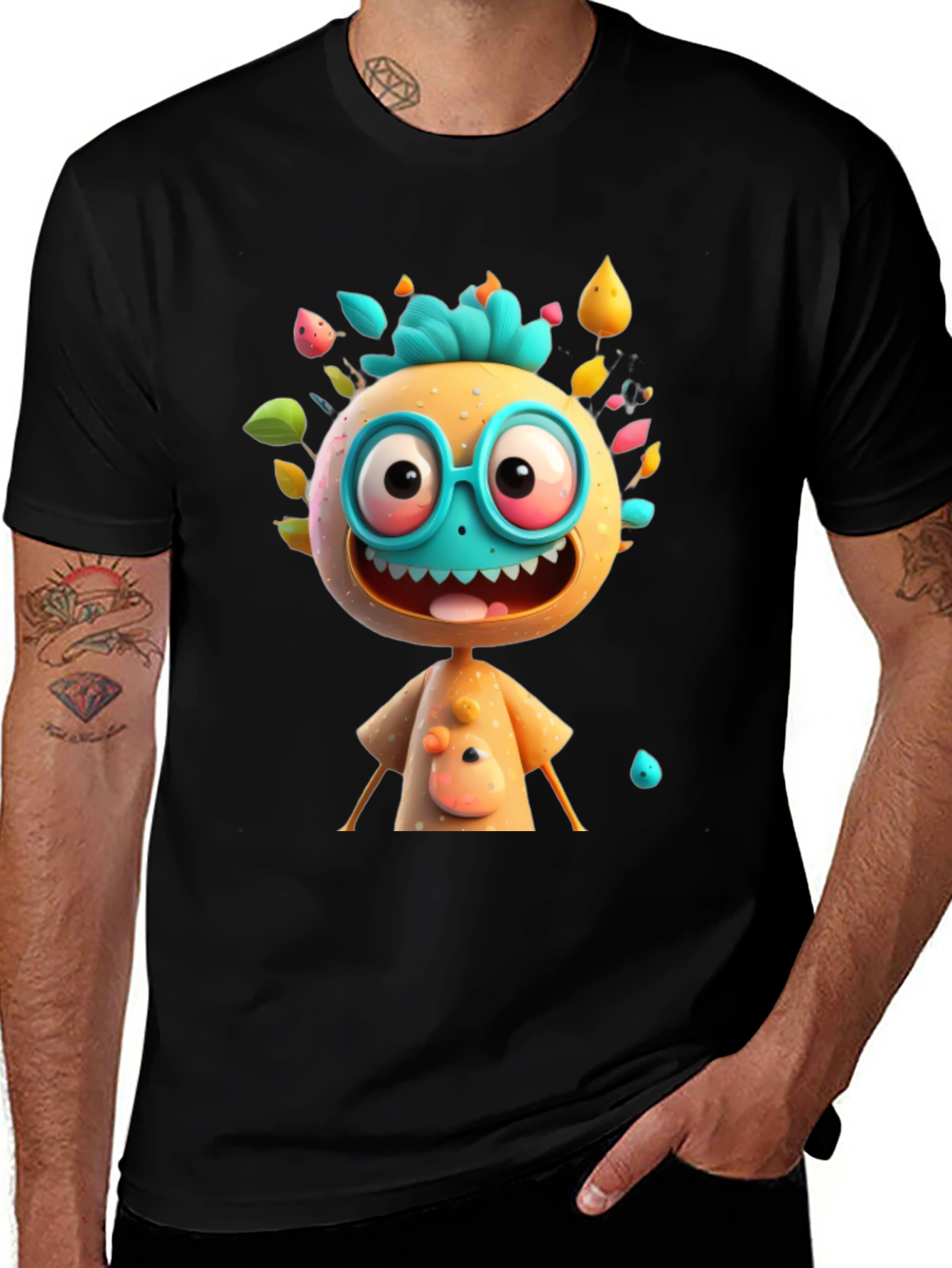 Variant 4 of Cartoon Character Graphic T-Shirt