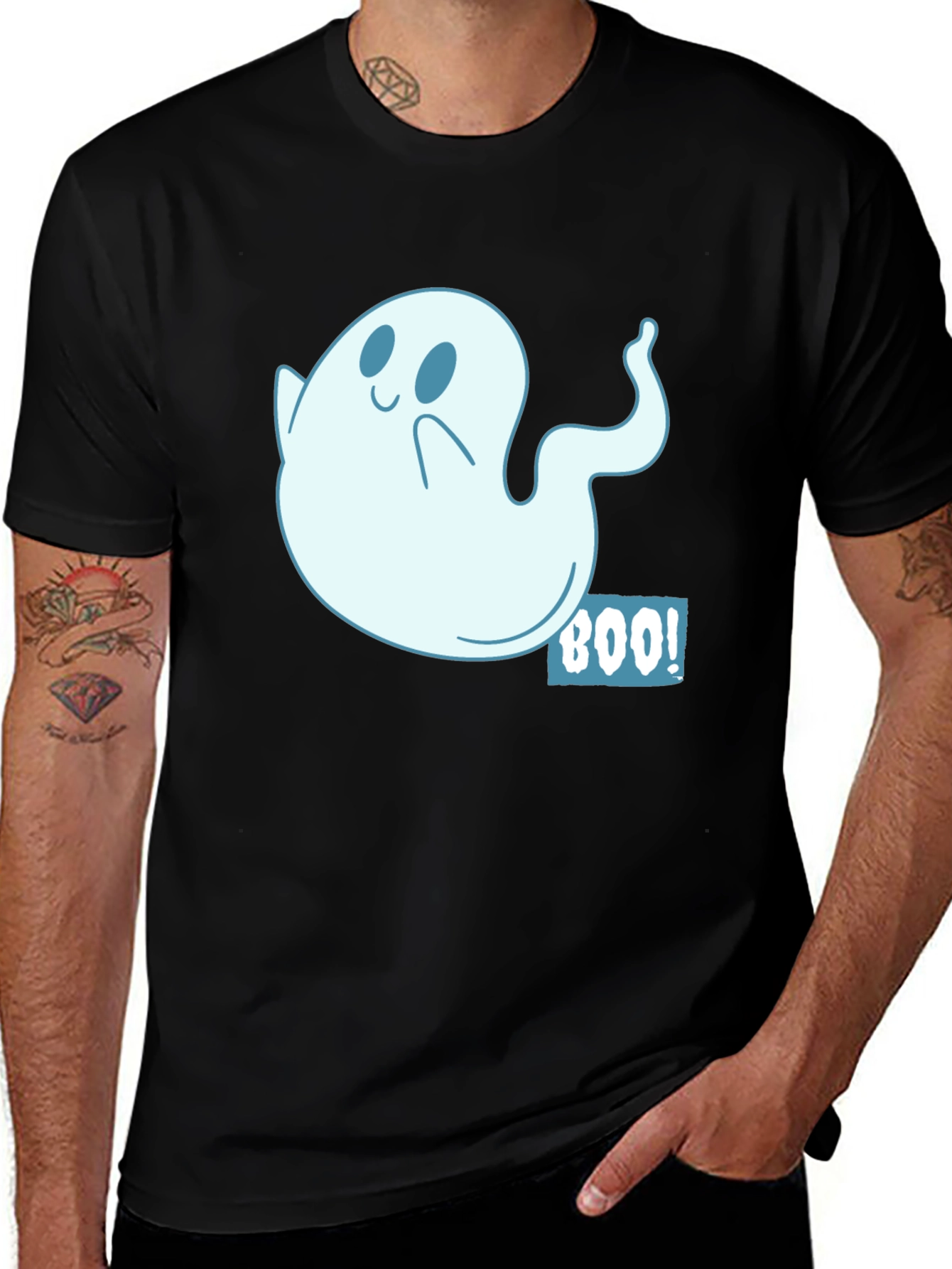 Variant 26 of Spooky Cute Ghost Boo T-Shirt