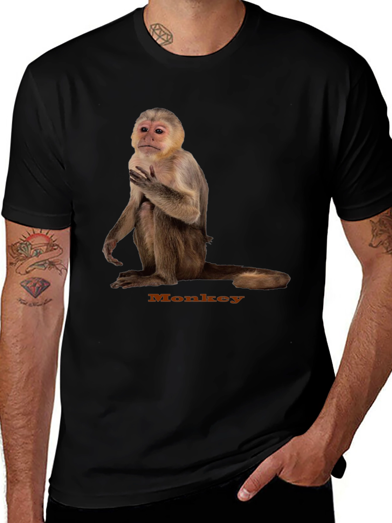 Variant 5 of Monkey Graphic Tee - Unisex Cotton T-Shirt