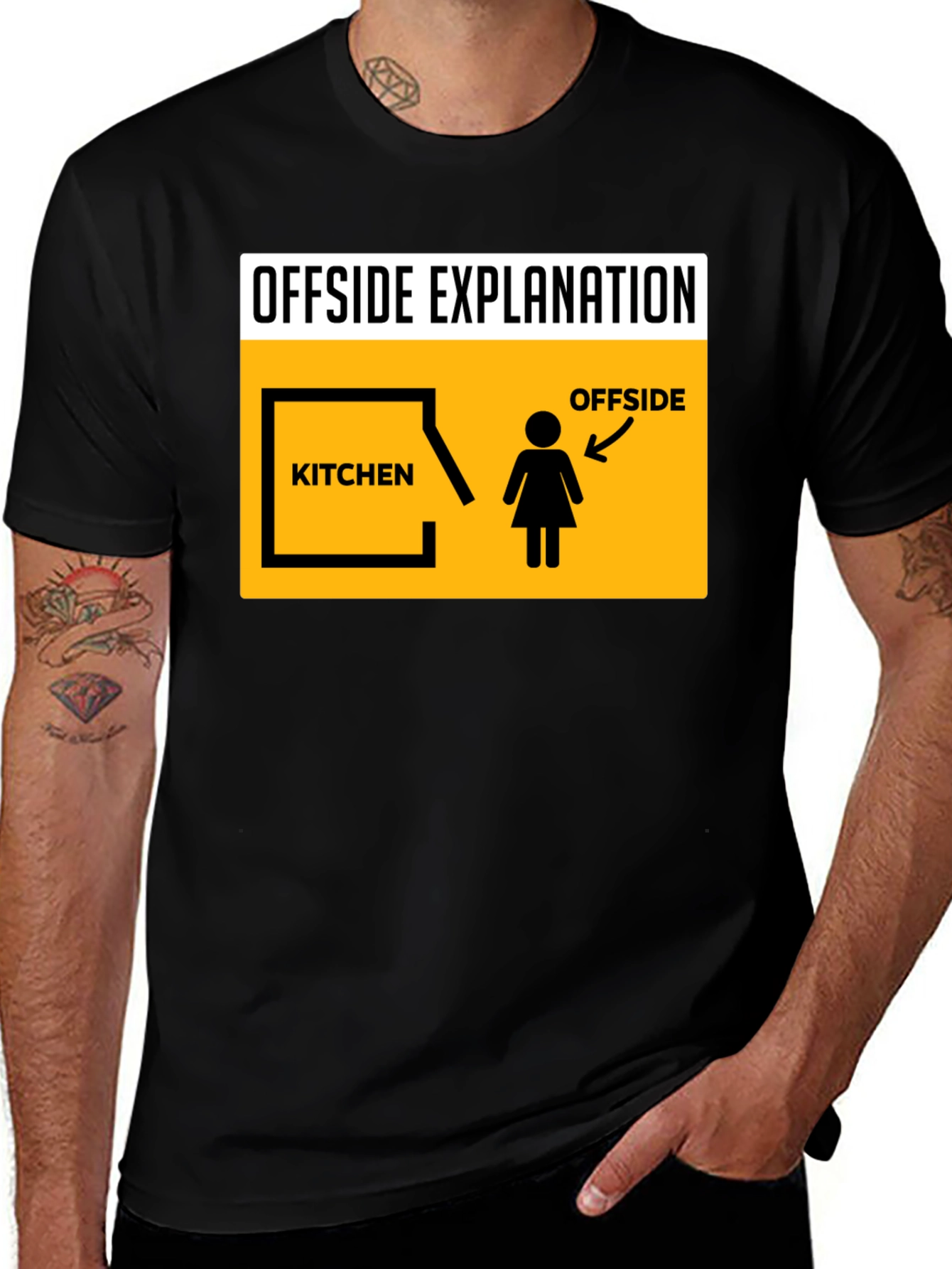 Variant 21 of Offside Explanation Humor T-Shirt