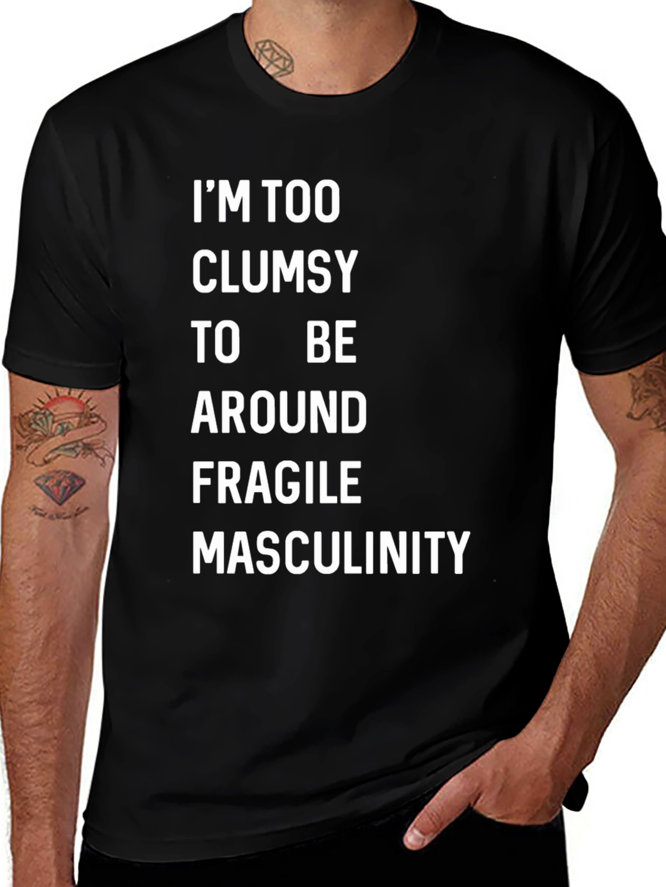 Variant 14 of Clumsy Masculinity Graphic Tee