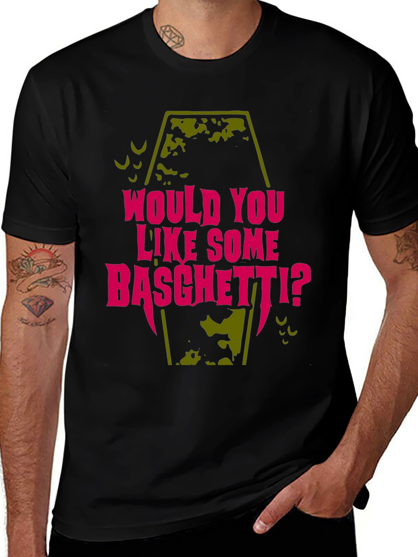 Variant 9 of Would you like some Basghetti? T-Shirt