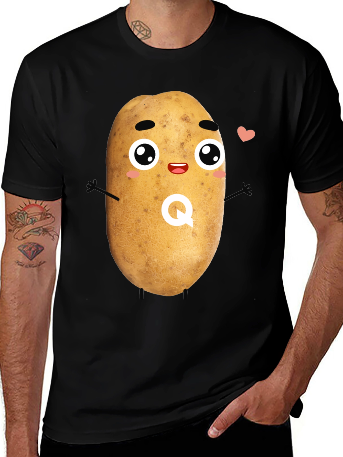 Kawaii Potato T-Shirt - Funny Graphic Tee