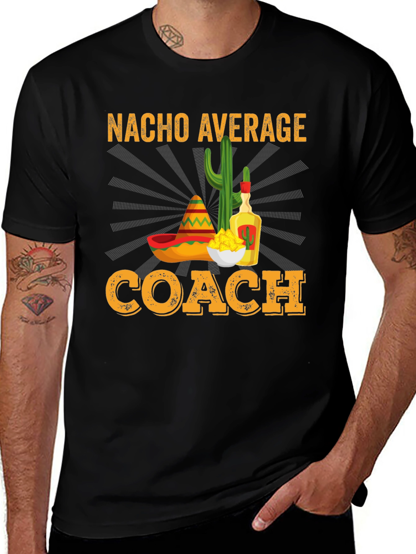 Variant 2 of Nacho Average Coach T-Shirt - Funny Team Gift